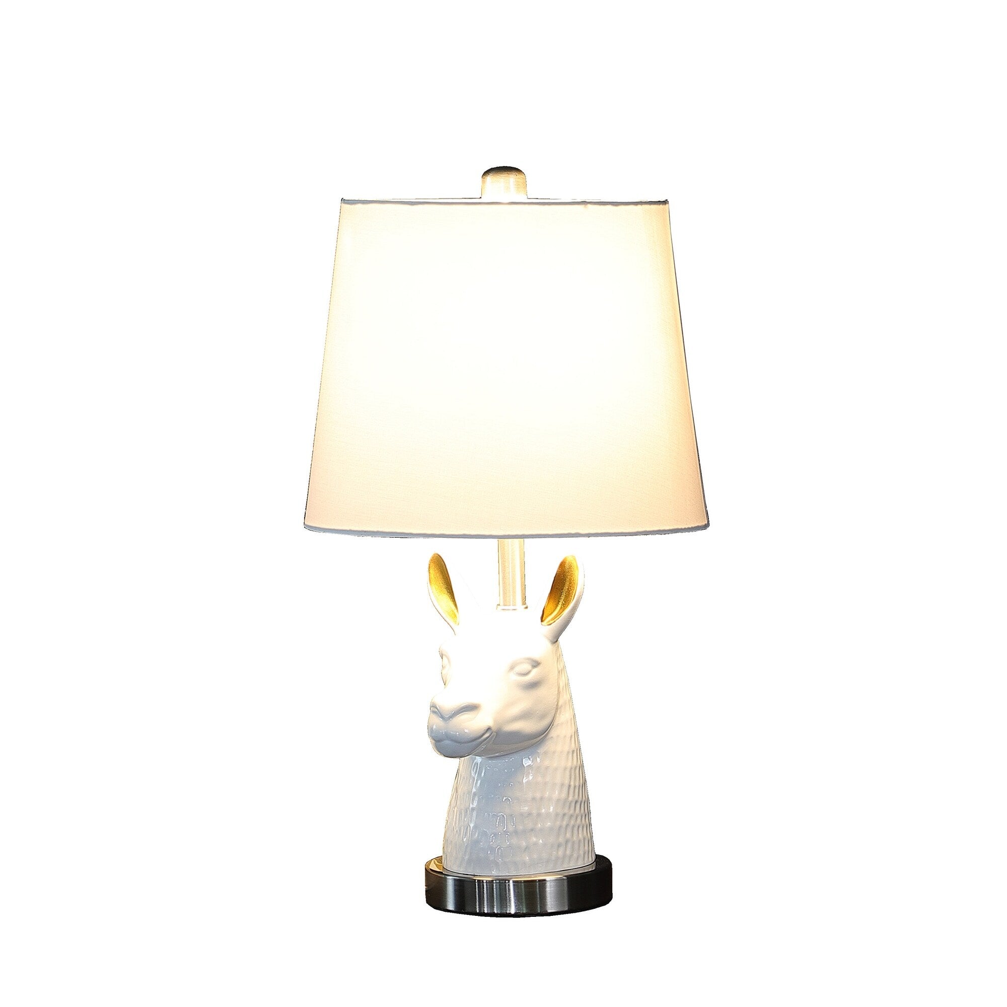 20.5 In. Patagonia White Llama Resin Table Lamp