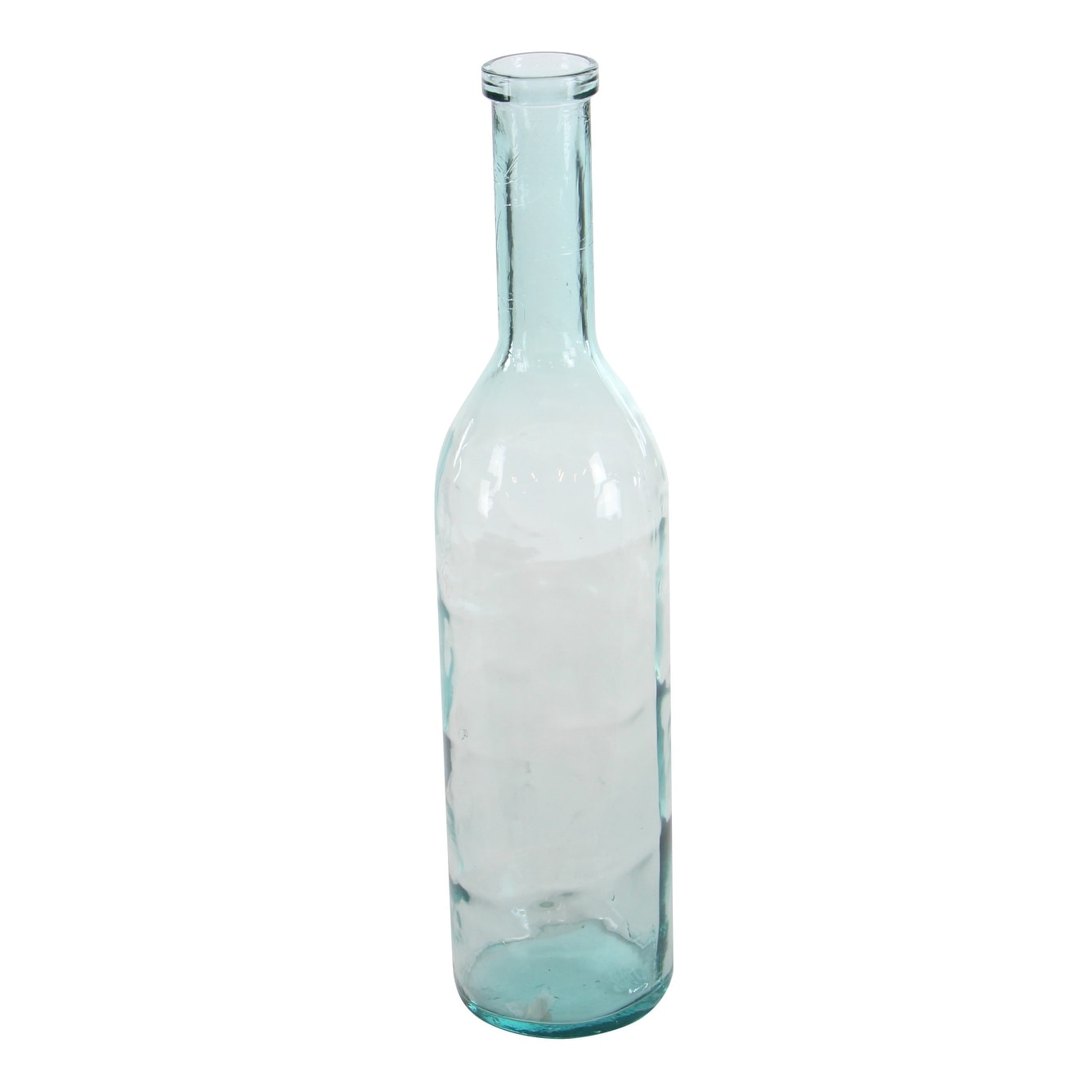 Recycled Glass Bottle Vase Collection Made in Spain - Multiple Sizes - Clear, Blue, Teal, Green