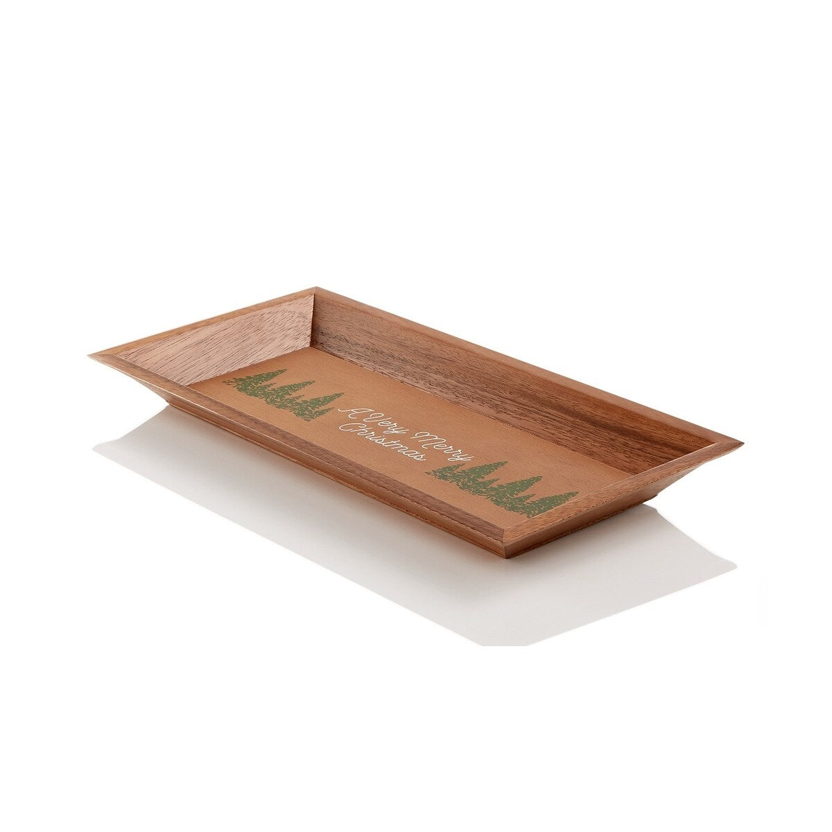 Martha Stewart Collection Wood Tray - Brown - 16.2 x 8 x 1.3