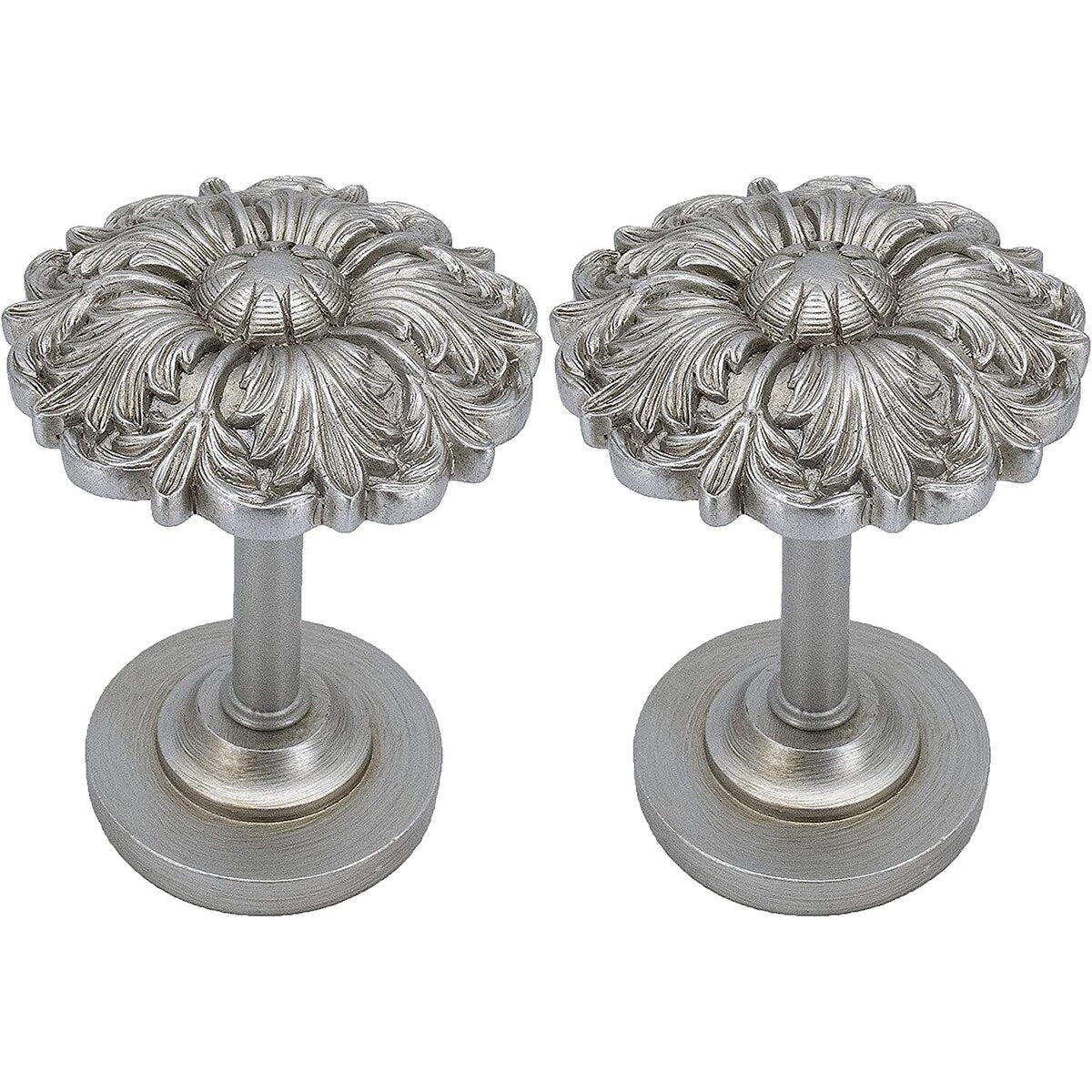 MERIVILLE Set of 2 Fleur Window Drapery Medallion Holdbacks