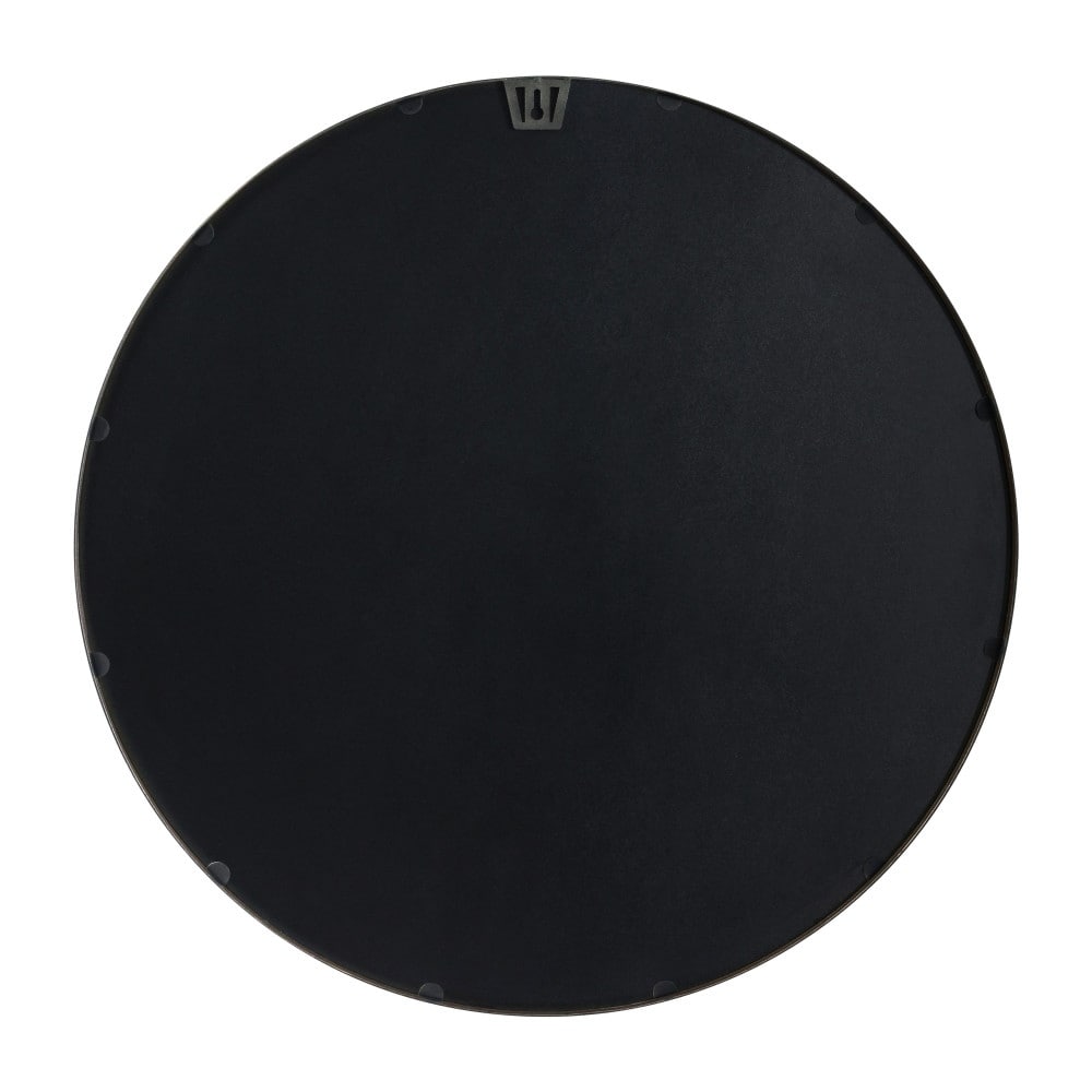 Wall Mount Shatterproof Round Accent Wall Mirror with Metal Frame