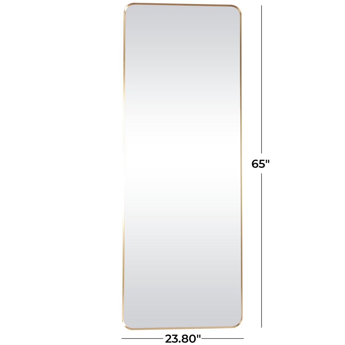 Metal Room Wall Mirror with Thin Frame - Gold - CosmoLiving by Cosmopolitan