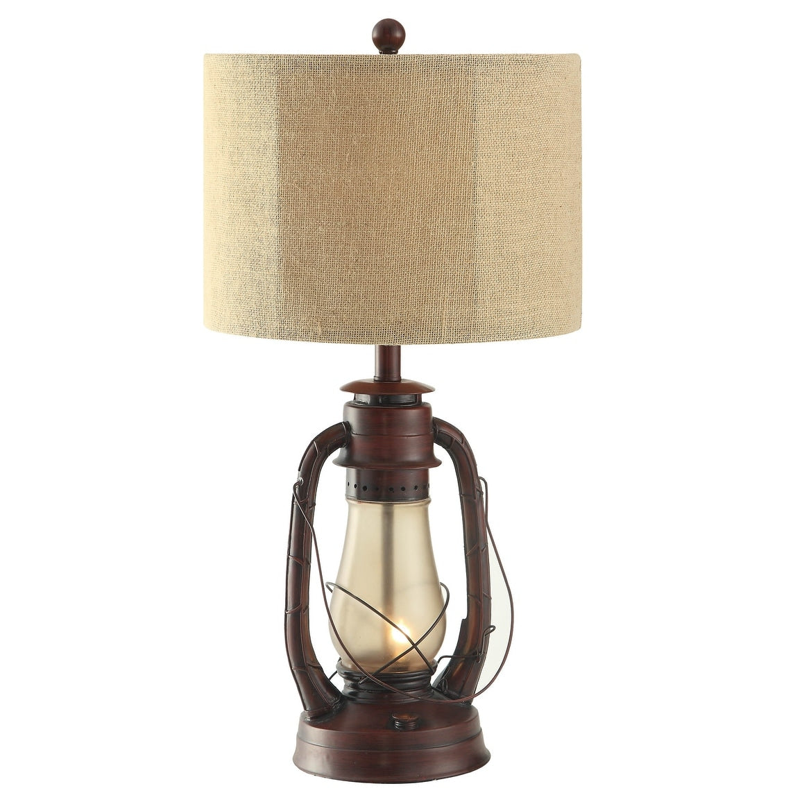 Lauren Rustic Red 28-inch Table Lamp - 14x14x28