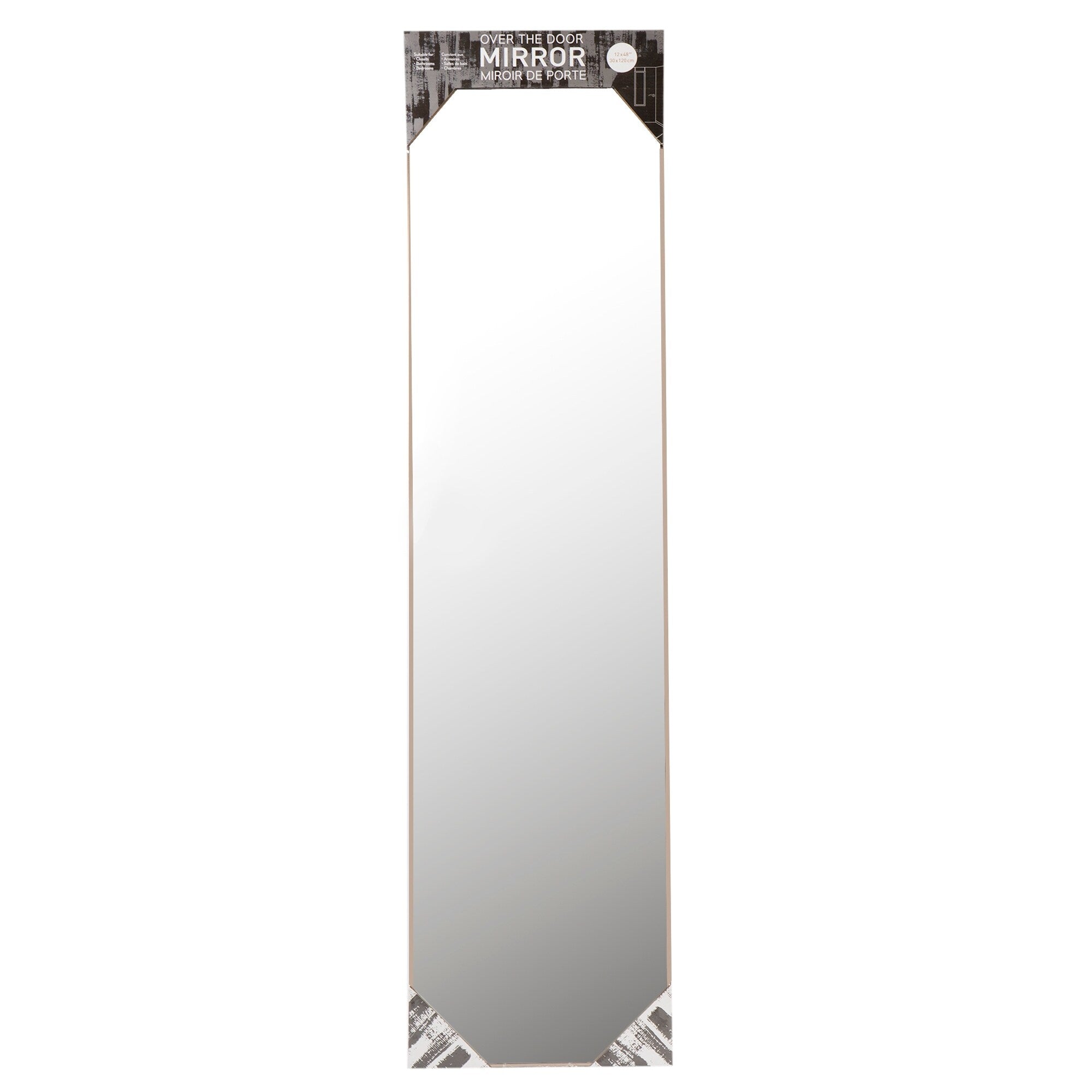 Truu Design Over-The-Door Classic Full Length Mirror,12 x 48 inches