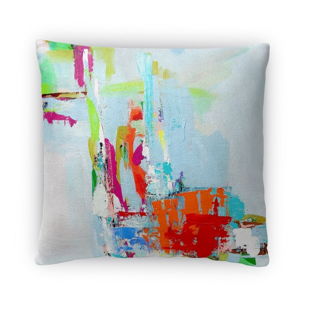 Kavka Designs blue/ green/ orange/ purple tropical tease throw pillow