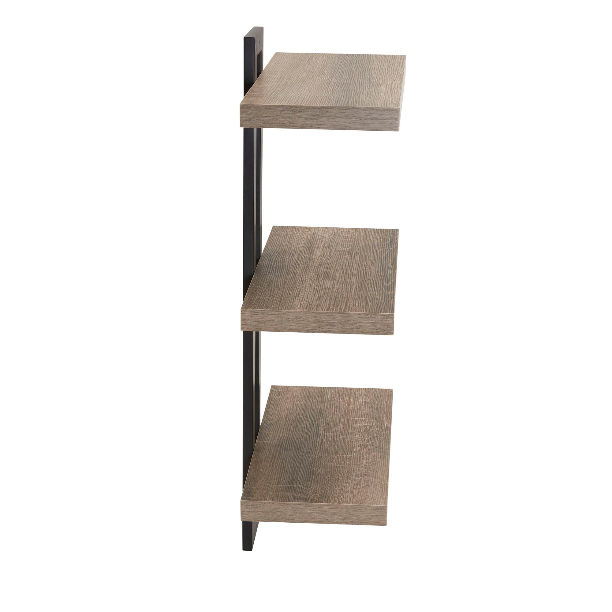 Household Essentials 3 Tier Wall Shelf with Single-Hole Mount