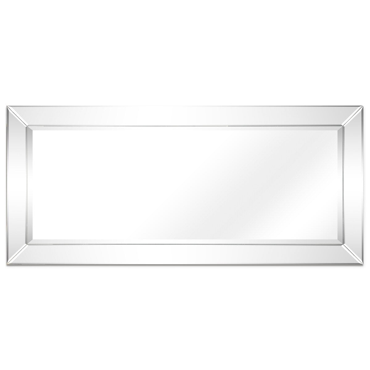 Beveled Rectangular Clear HD Wall Mounted Mirror for Bathroom, Bedroom, 3 sizes