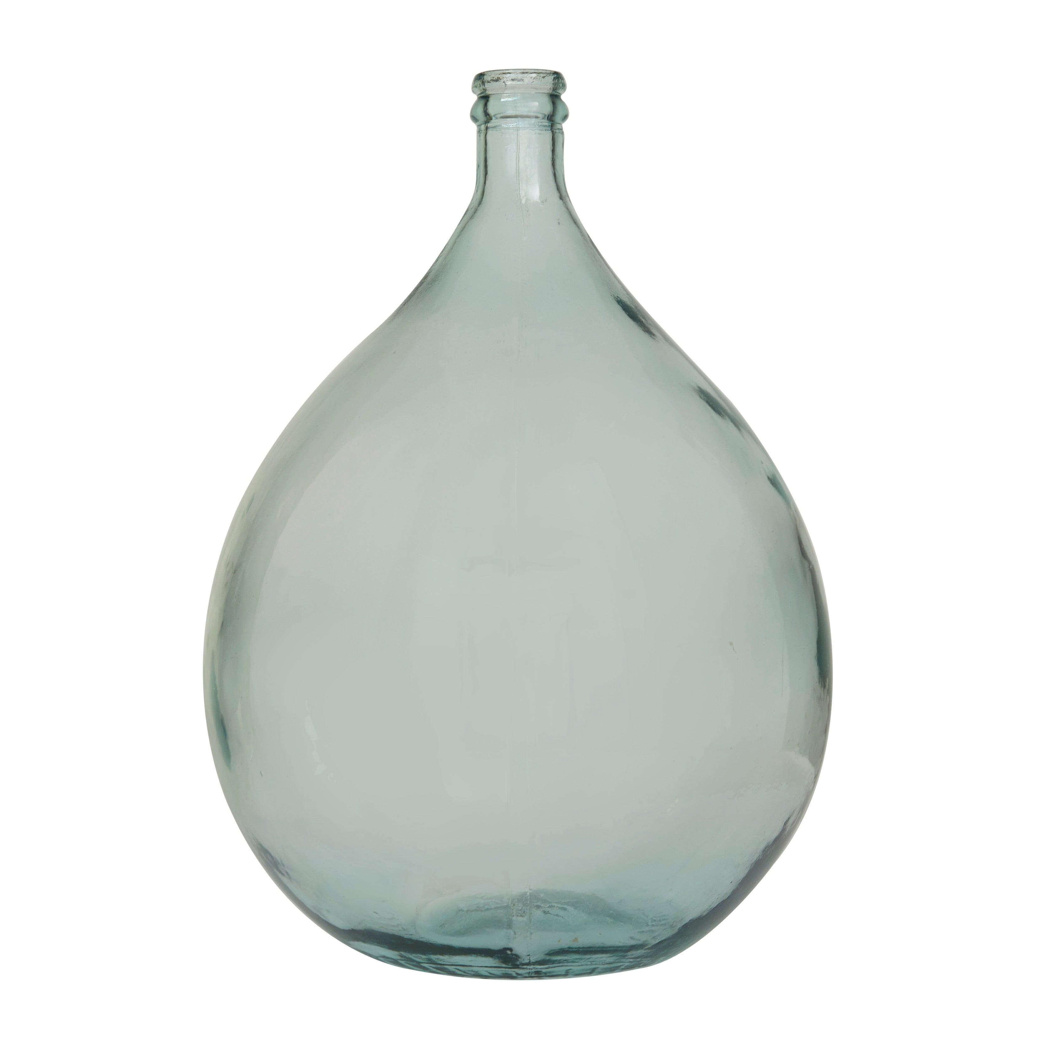 Recycled Glass Bottle Vase Collection Made in Spain - Multiple Sizes - Clear, Blue, Teal, Green