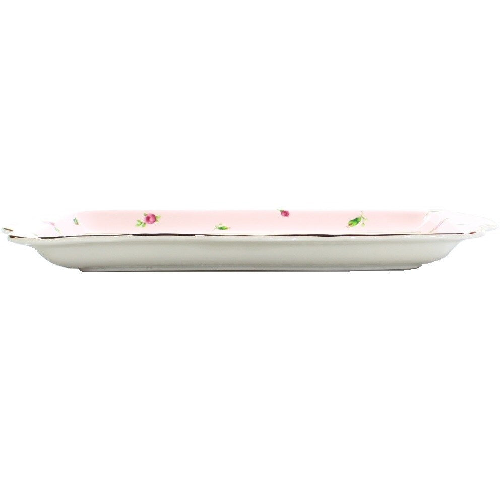 Royal Albert Country Roses Vintage Rectangular Serving Tray - Pink - 11 x 5 x 2