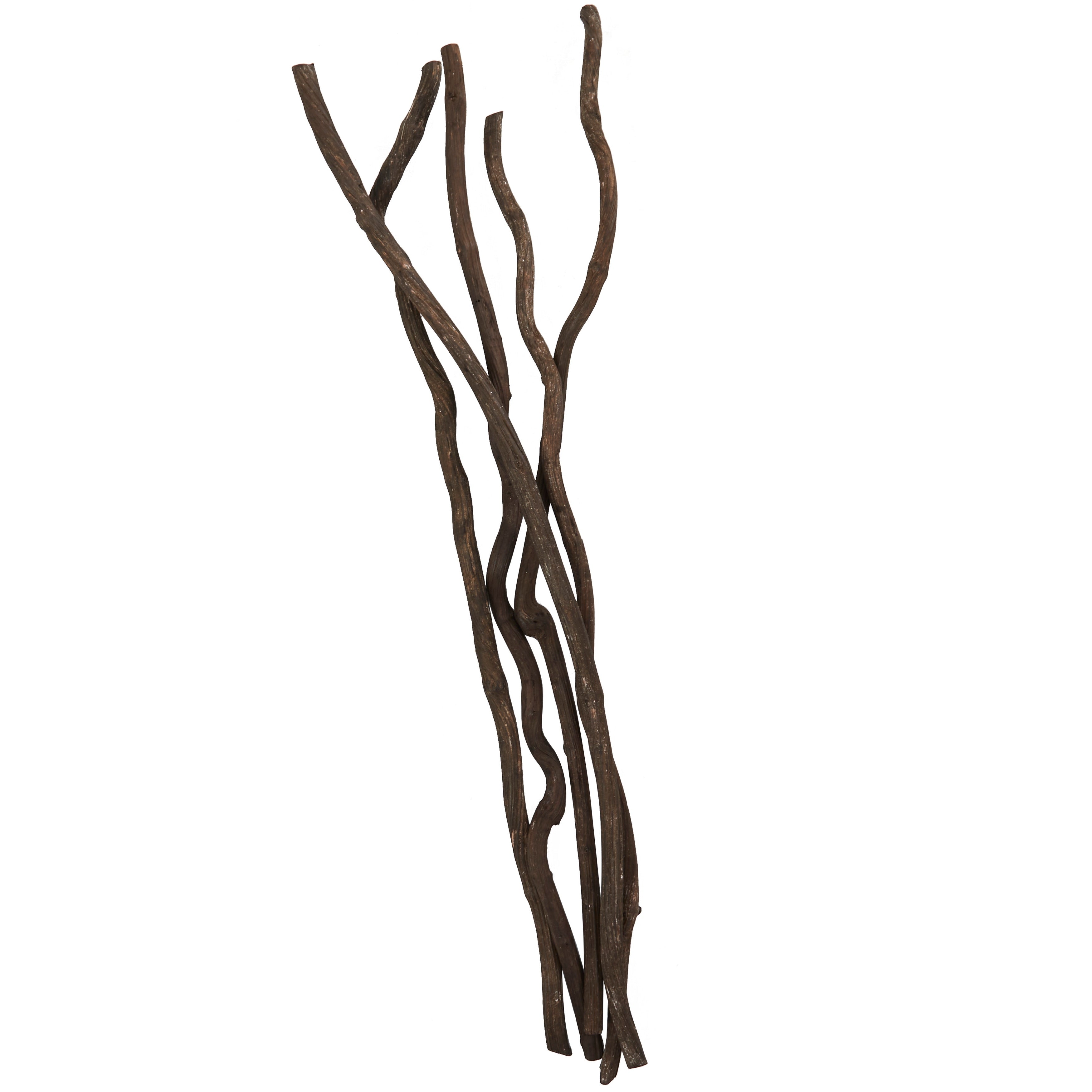 Cream or Dark Brown Wood Tall Branch Dula Log Natural Foliage