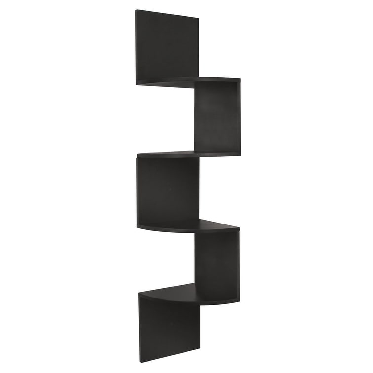 kieragrace KG Provo Corner Shelf - Black - 11.5 x11.5 x 11.5