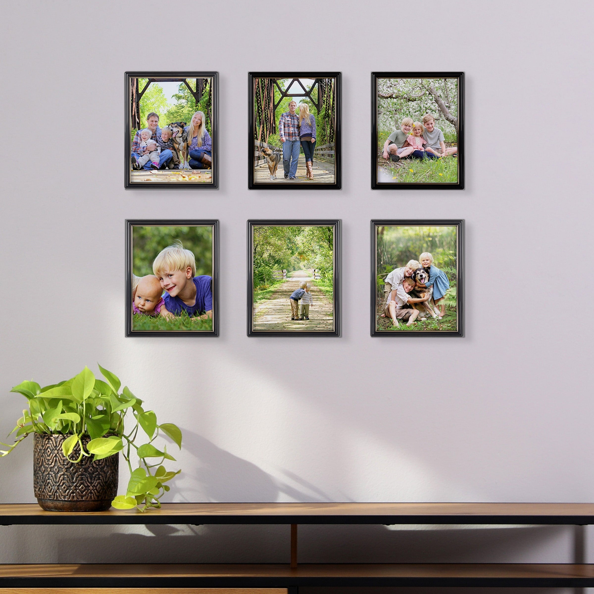 Lavish Home Set of Six 8.5x11 Picture Frames