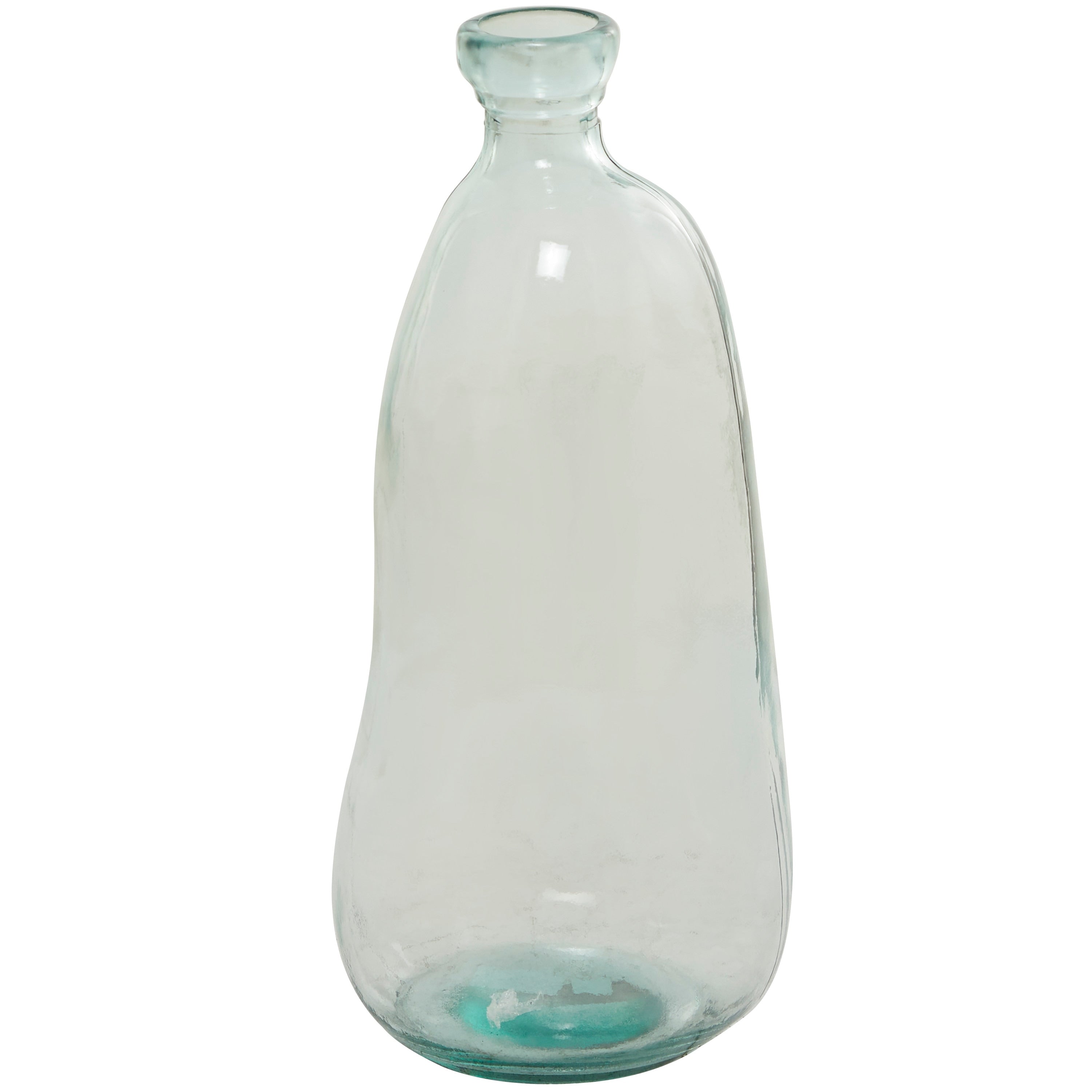 Recycled Glass Bottle Vase Collection Made in Spain - Multiple Sizes - Clear, Blue, Teal, Green