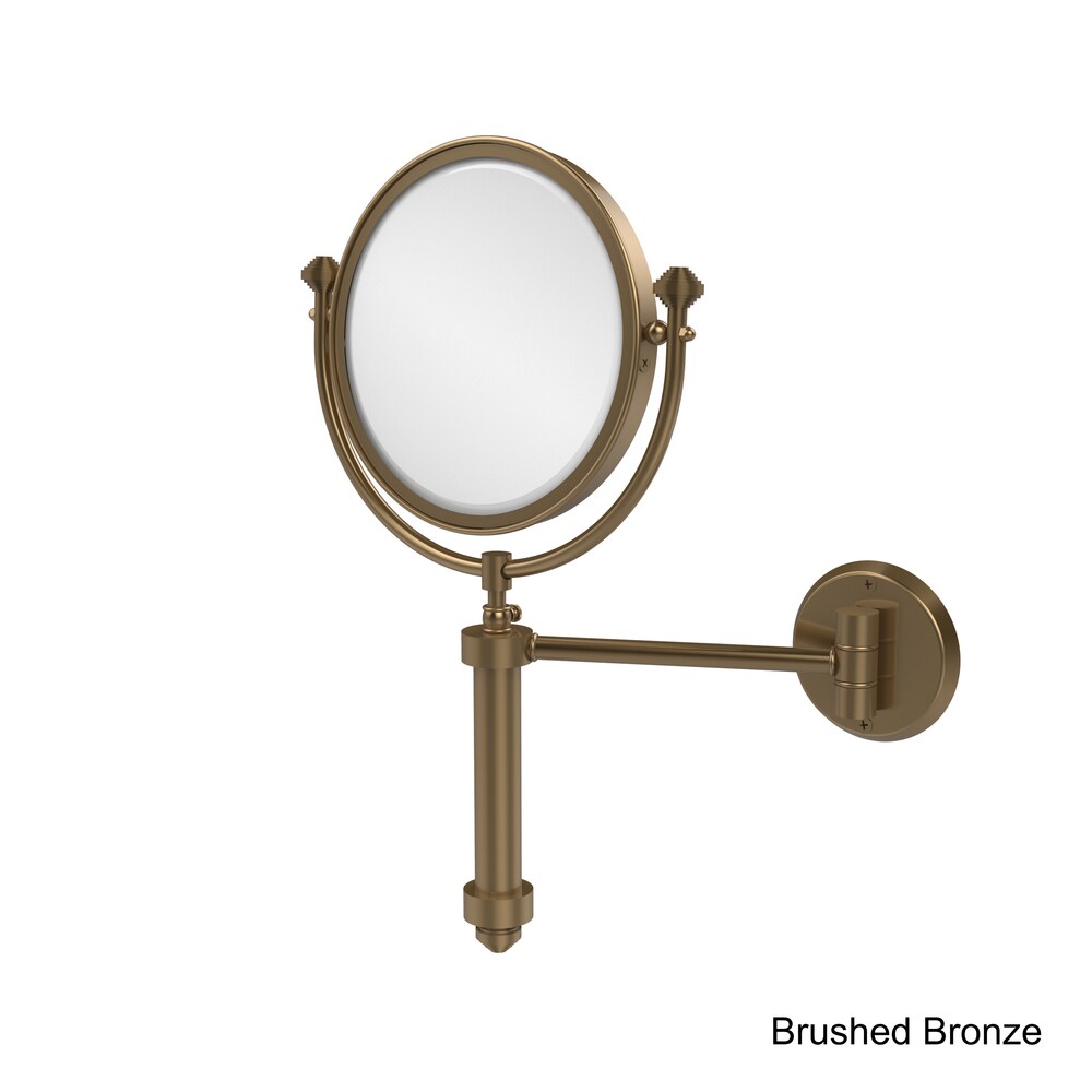 Allied Brass Southbeach Collection Wall-mounted Makeup Mirror with 8-inch Diameter and 3X Magnification