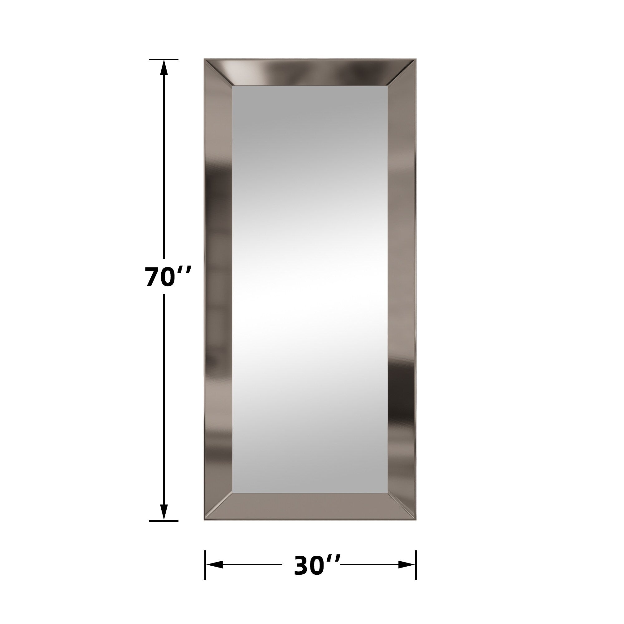 PS Frame Wall Mirror Full-length Mirror - 70*30