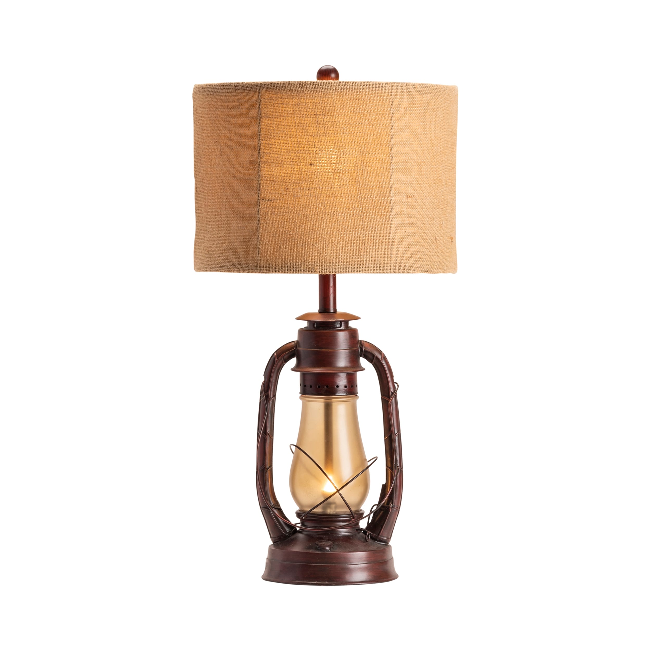 Lauren Rustic Red 28-inch Table Lamp - 14x14x28