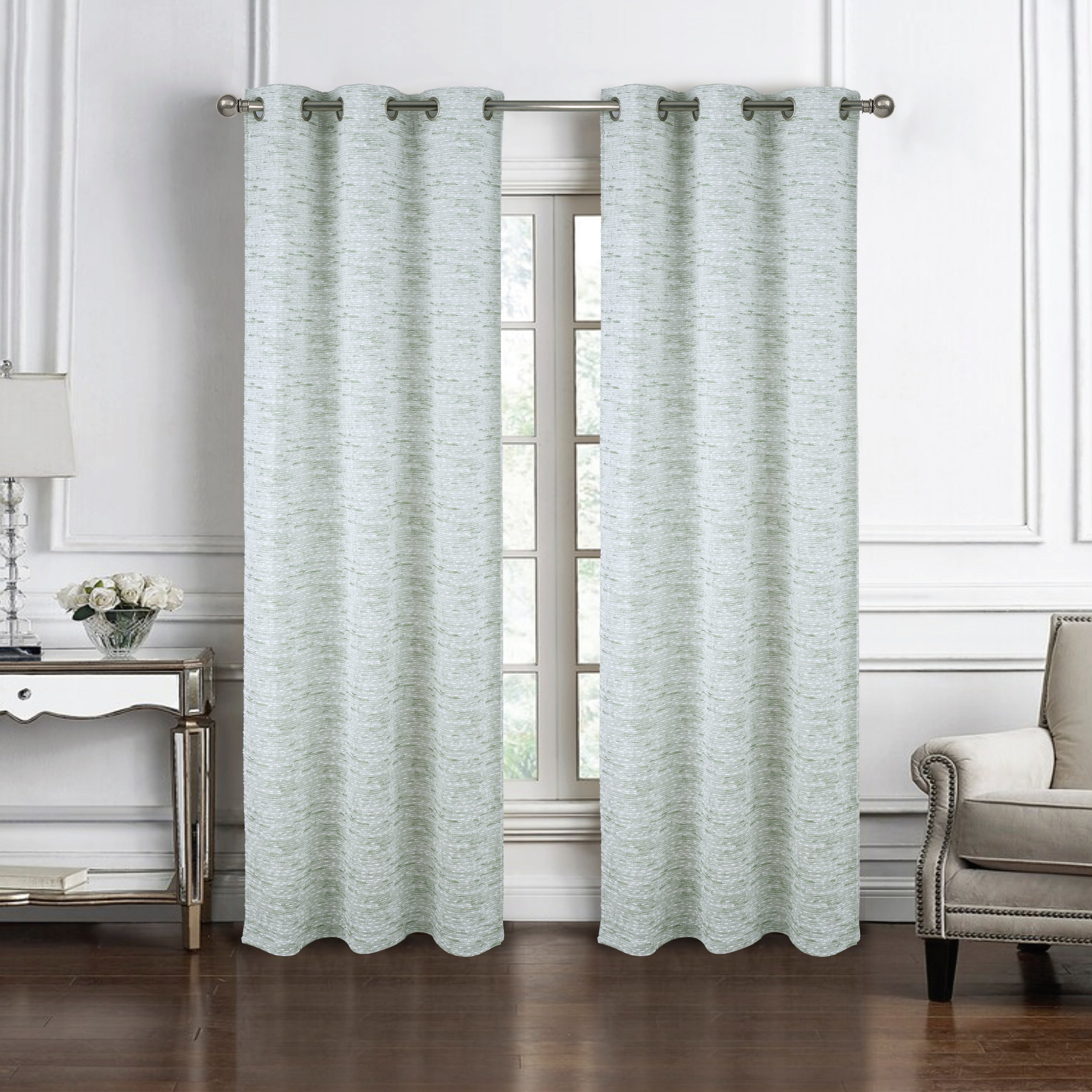 Roman Woven Textured Jacquard Window Curtain 90