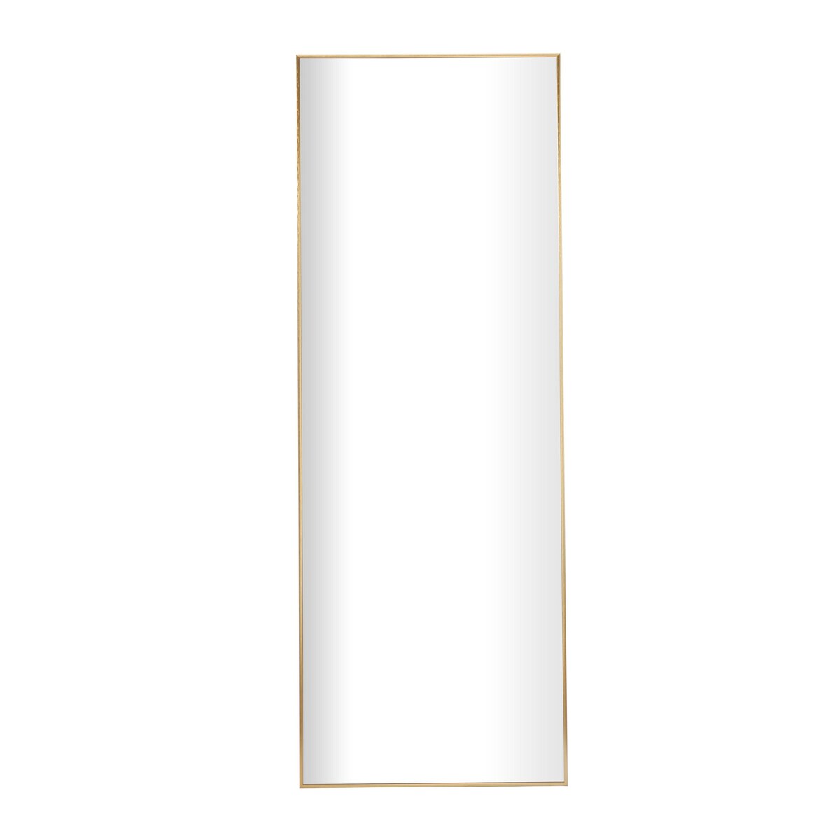 Metal Minimalistic Room Wall Mirror with Thin Frame - Gold - CosmoLiving by Cosmopolitan