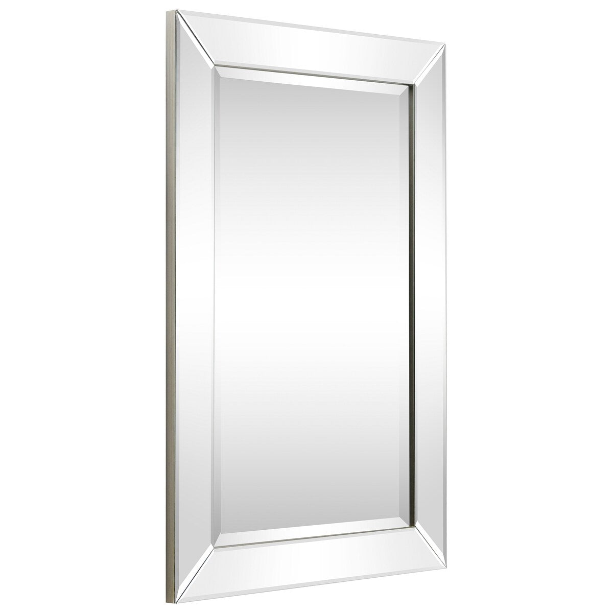 Beveled Rectangular Clear HD Wall Mounted Mirror for Bathroom, Bedroom, 3 sizes