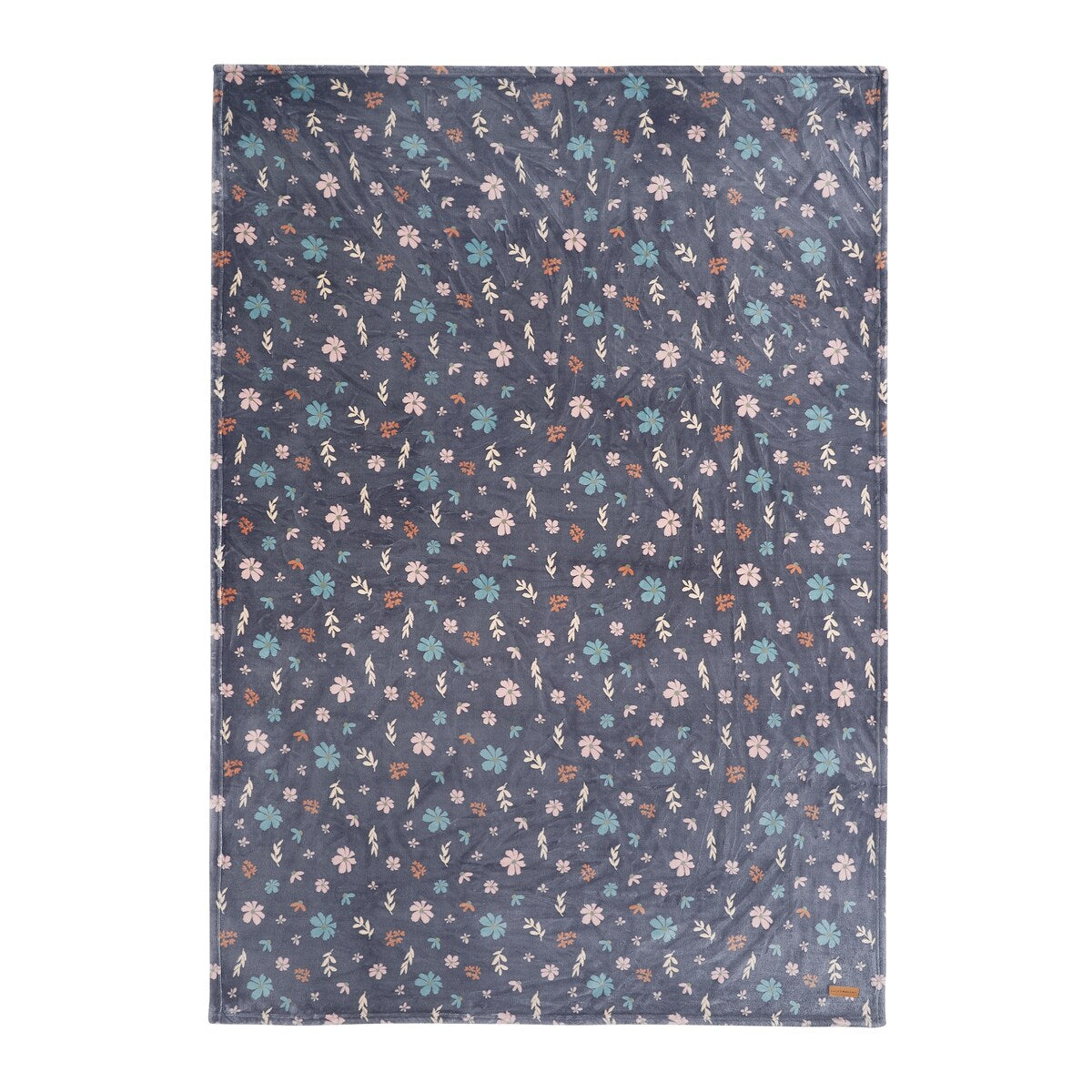 Lucky Brand Tossed Blooms Plush 50 x 70 Throw Blanket