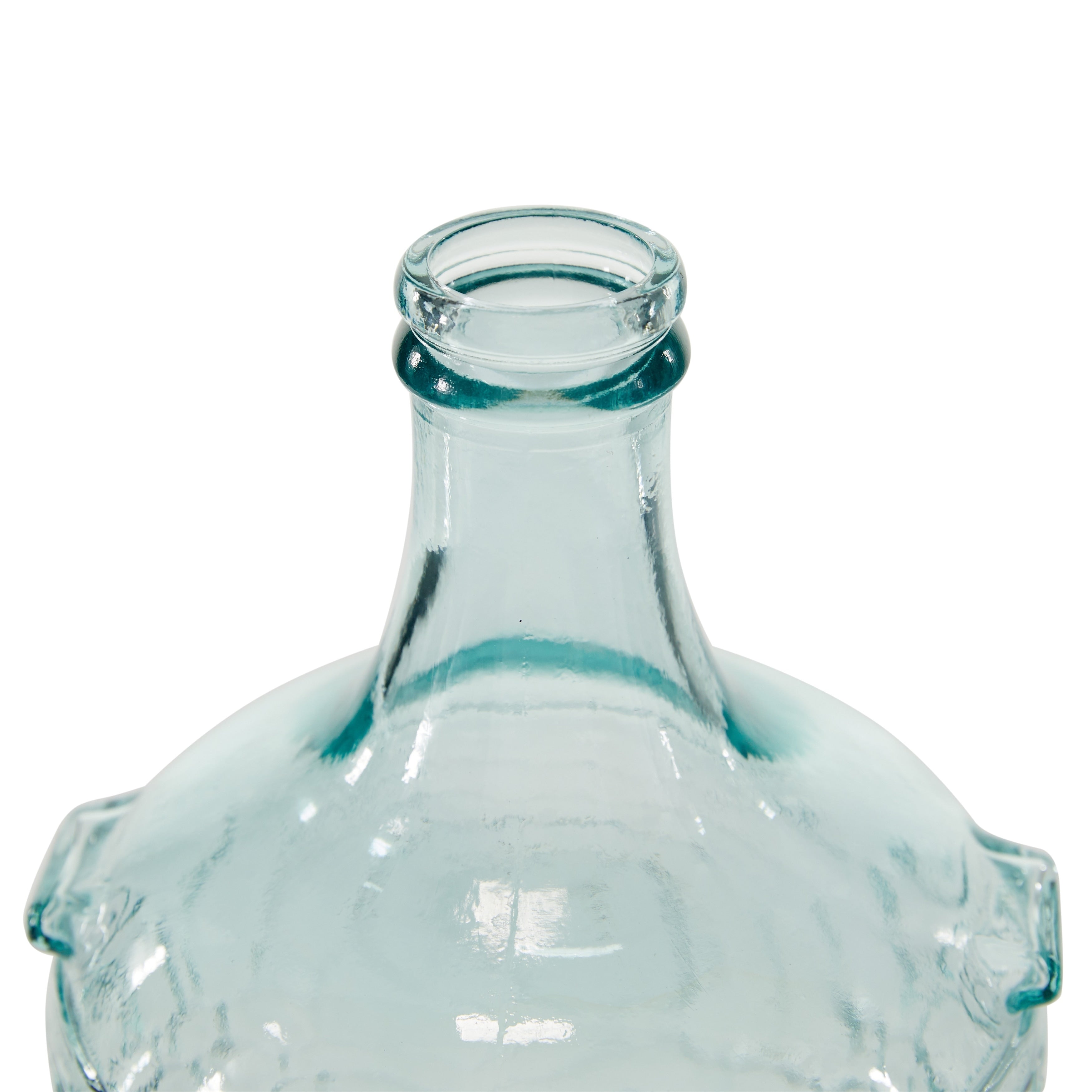 Recycled Glass Bottle Vase Collection Made in Spain - Multiple Sizes - Clear, Blue, Teal, Green