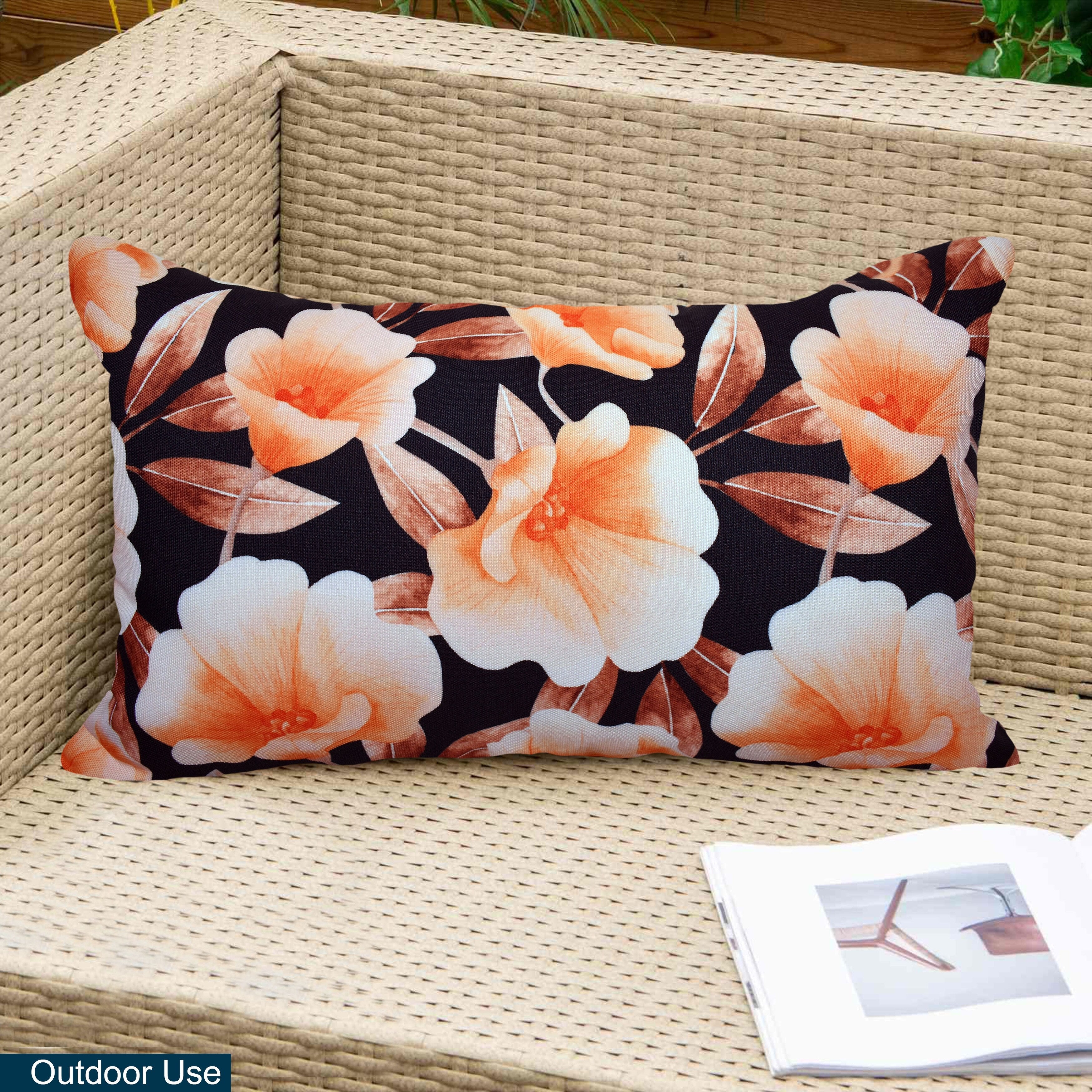 Indoor Outdoor Weatherproof Pillow with Insert - 18x18 | 12x20 | Inches