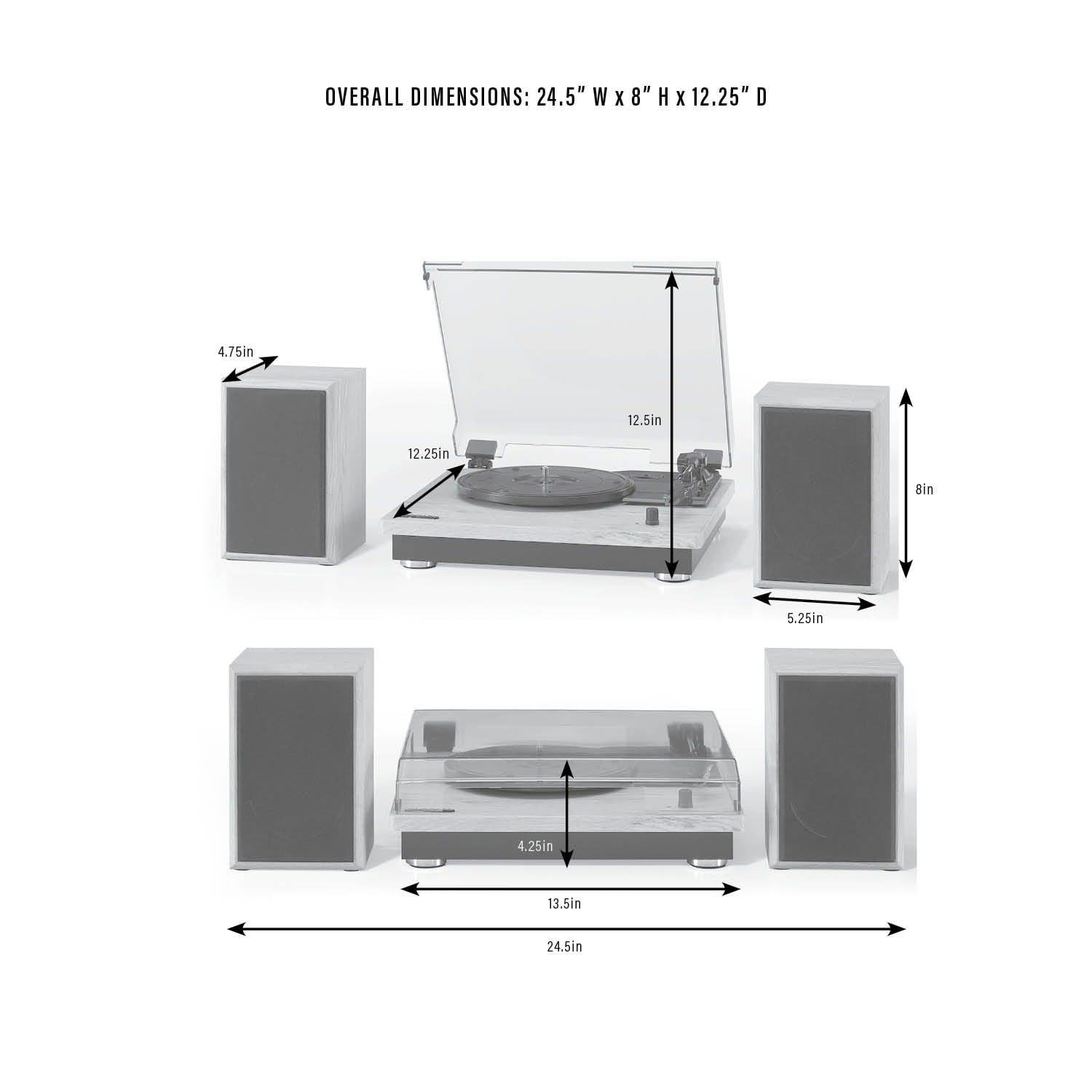 Crosley Brio Record Player with Speakers