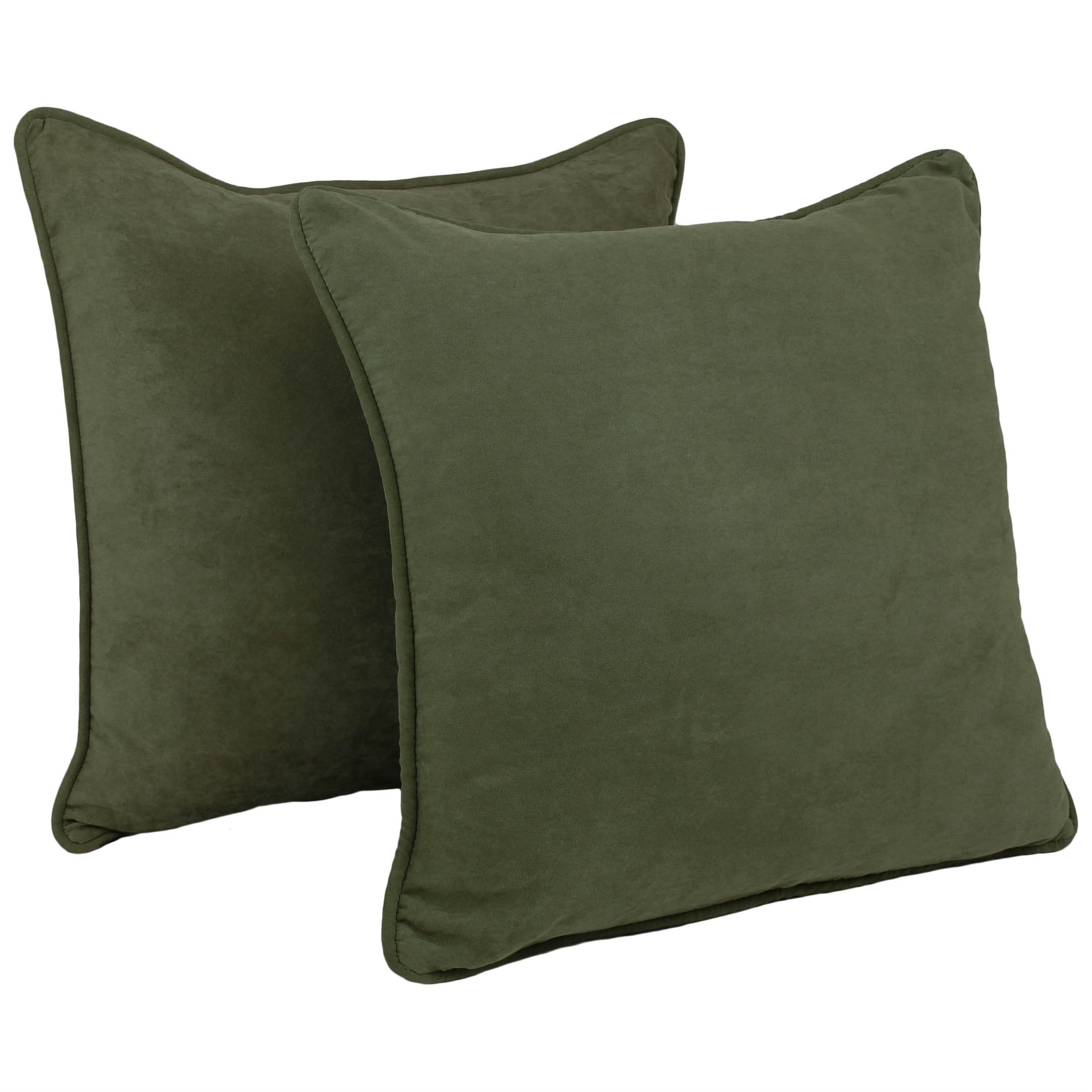 Blazing Needles 25-in. Square Microsuede Throw Pillows (Set of 2)