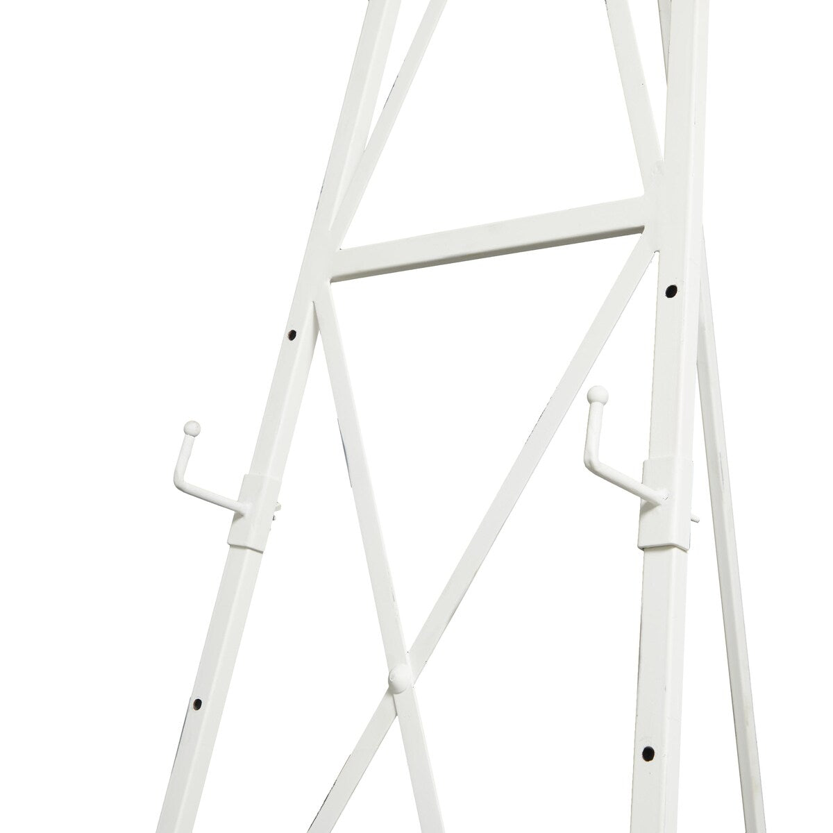 Metal Tall Adjustable 3 or 2 Tier Display Easel with Chain Support - White - Roche River Decor