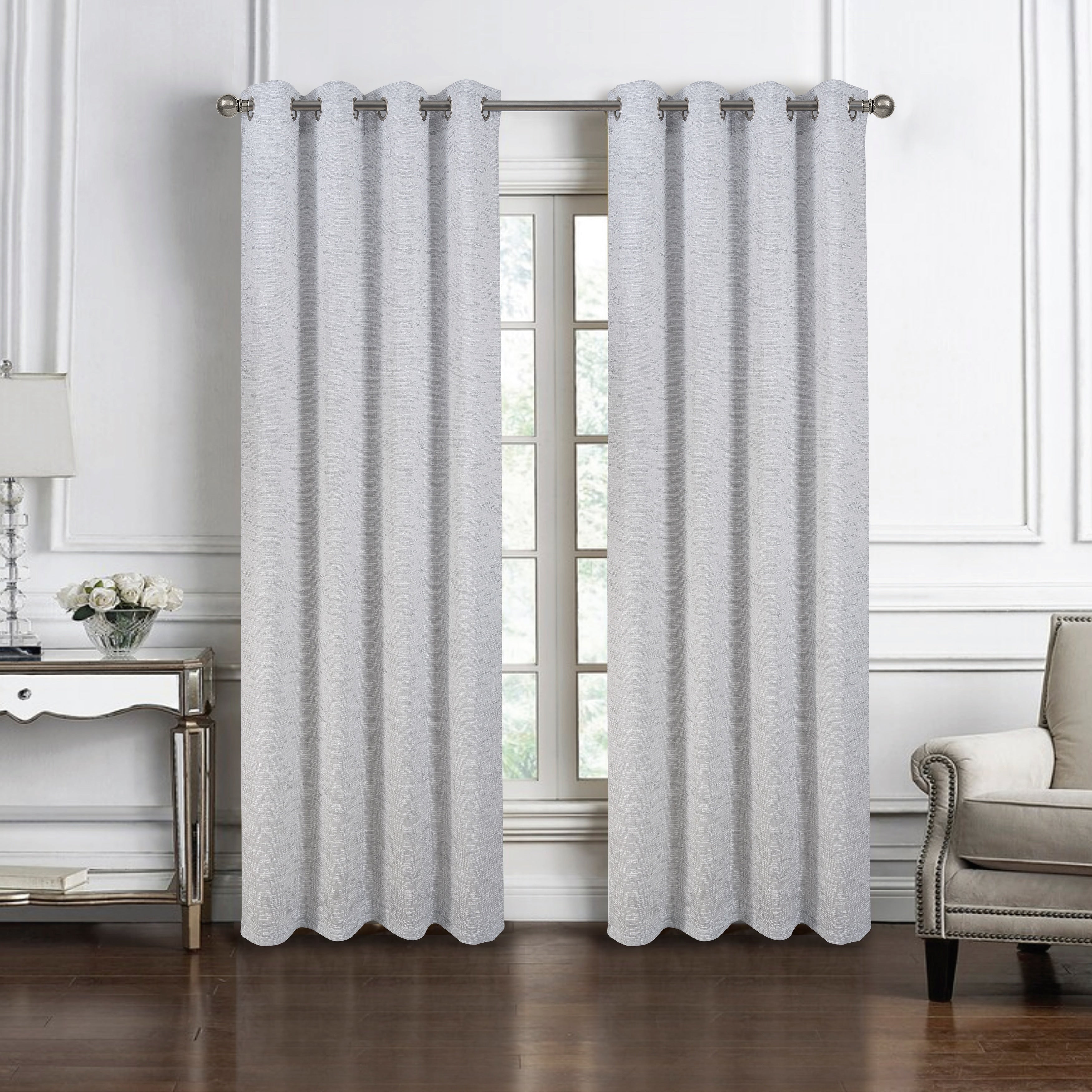 Roman Woven Textured Jacquard Window Curtain 90