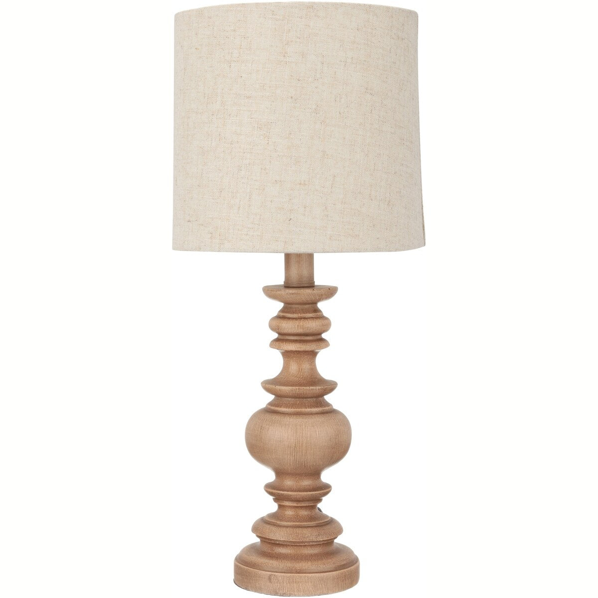 Mainstays Washed Wood Table Lamp, Brown