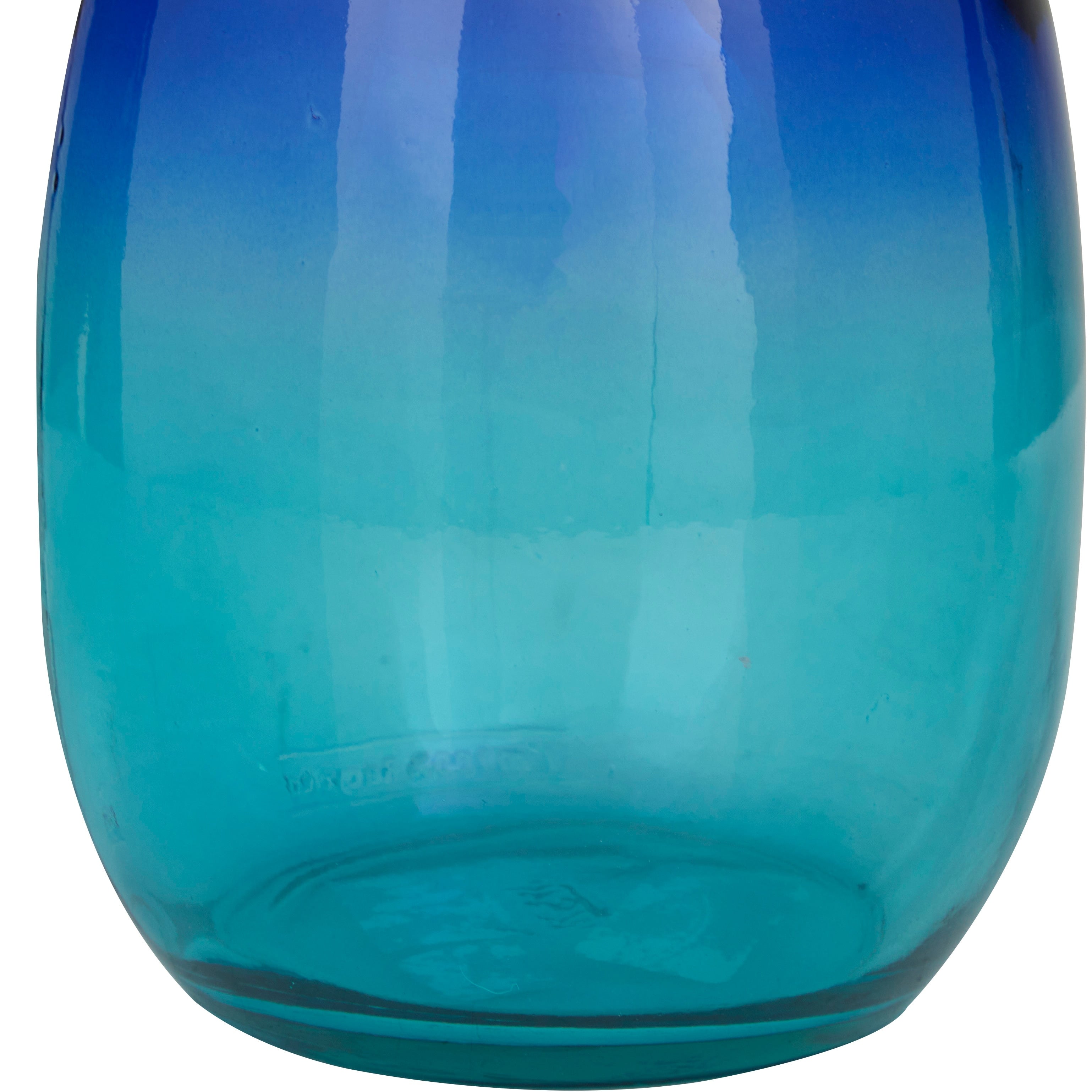 Recycled Glass Bottle Vase Collection Made in Spain - Multiple Sizes - Clear, Blue, Teal, Green