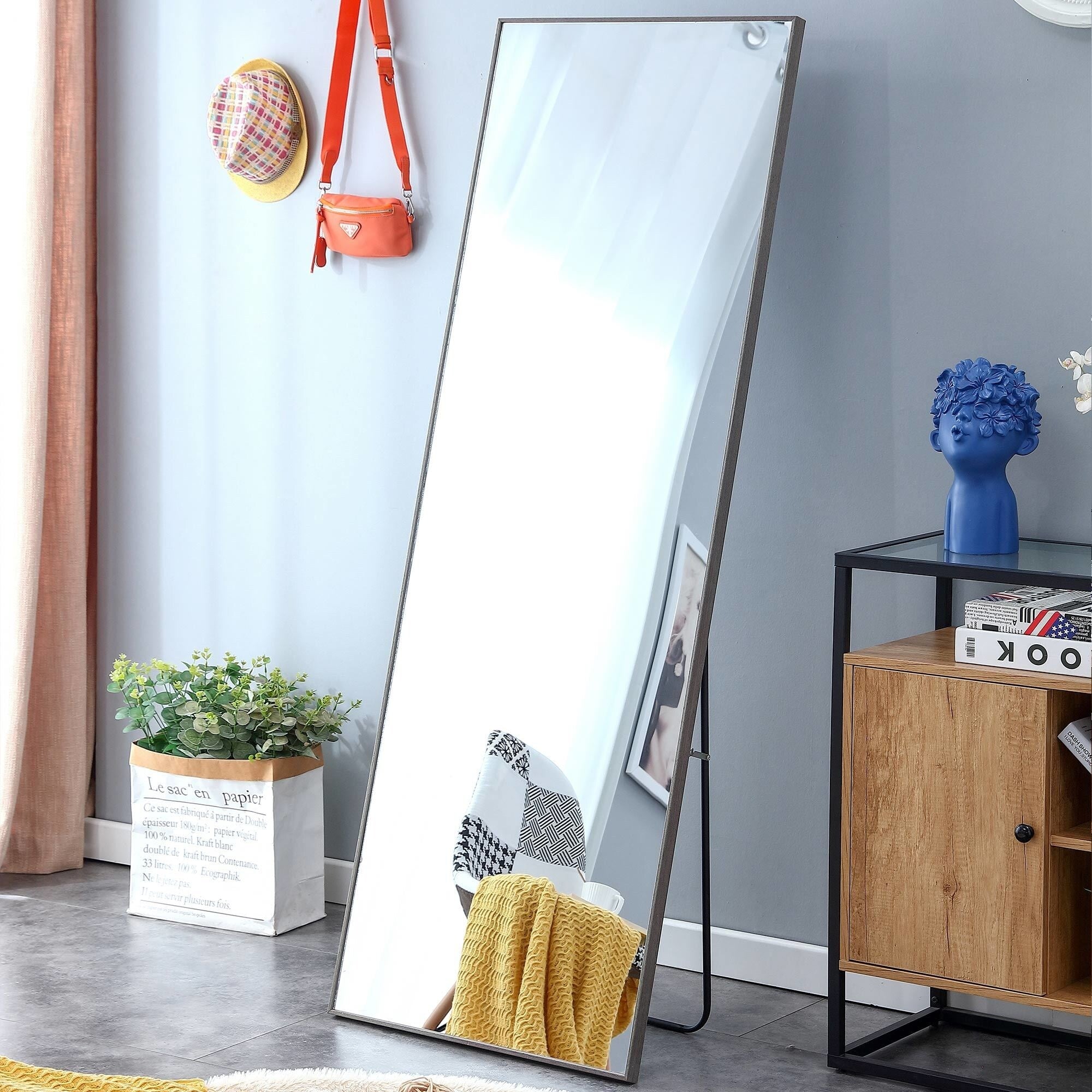 Solid Wood Frame Floor Mirror