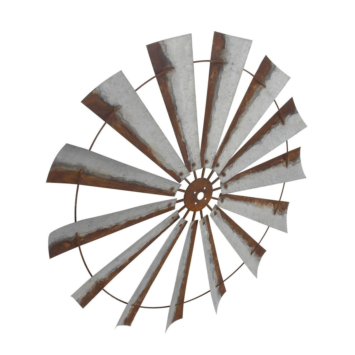 Metal Windmill Indoor Outdoor Home Wall Decor - Roche River Decor