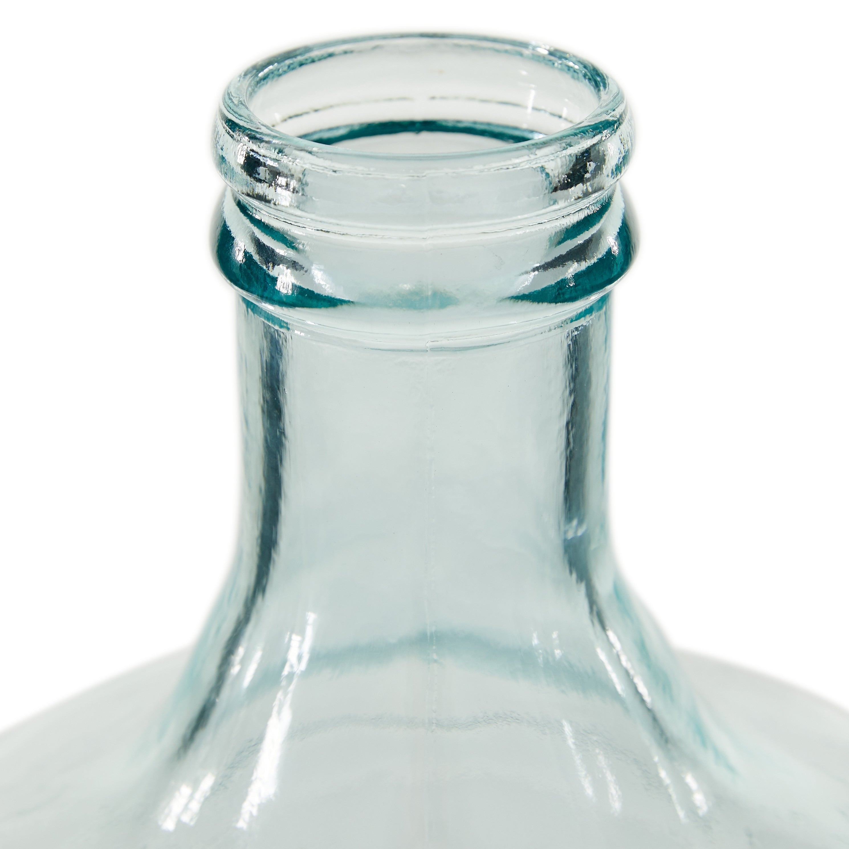 Recycled Glass Bottle Vase Collection Made in Spain - Multiple Sizes - Clear, Blue, Teal, Green