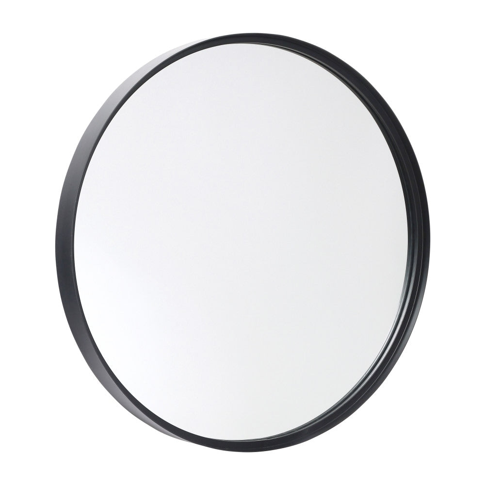 Wall Mount Shatterproof Round Accent Wall Mirror with Metal Frame