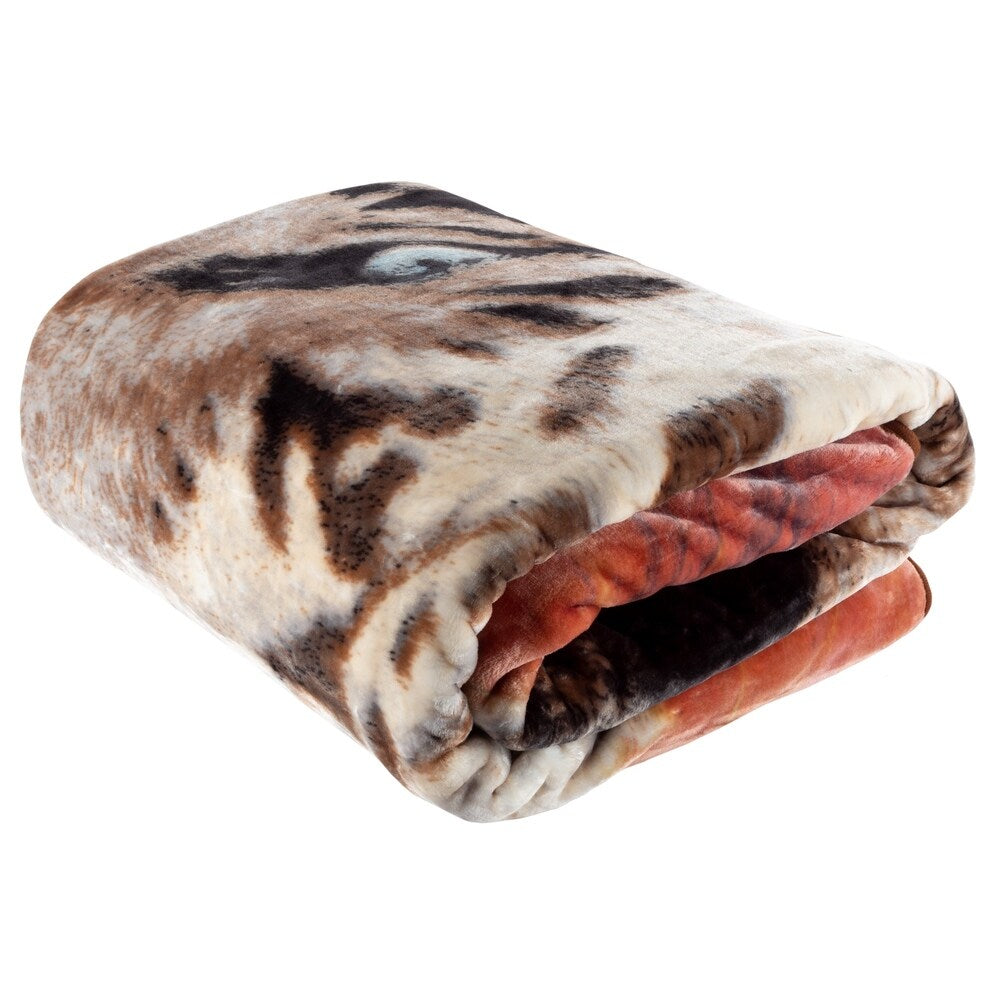 Porch & Den Galbraith Wildlife Heavy Plush Throw Blanket