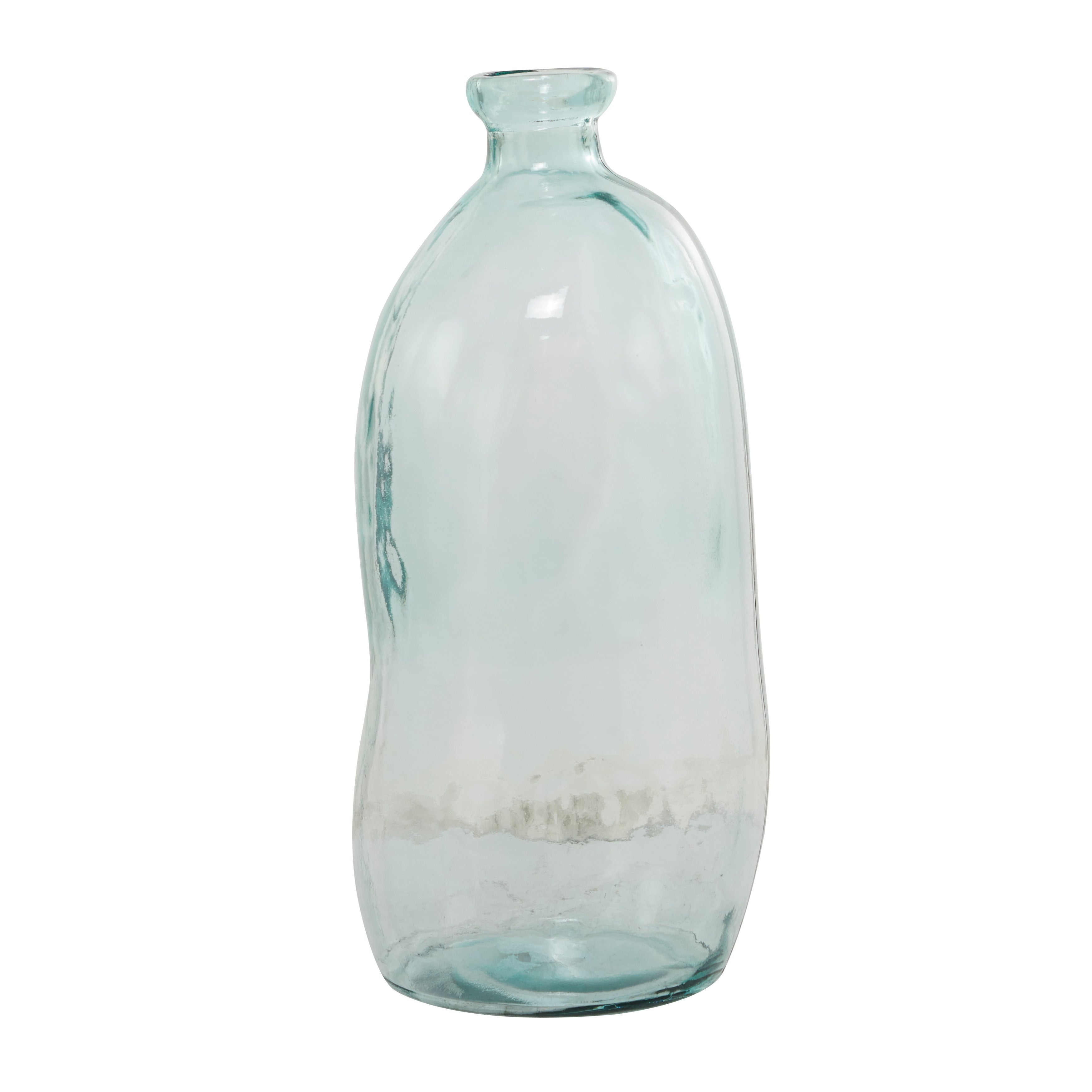 Recycled Glass Bottle Vase Collection Made in Spain - Multiple Sizes - Clear, Blue, Teal, Green