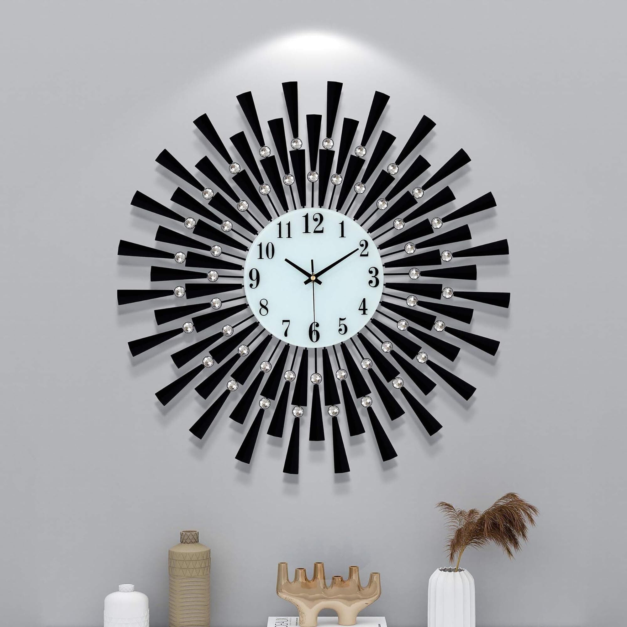 24 Inch Large Retro Crystal Wall Clocks