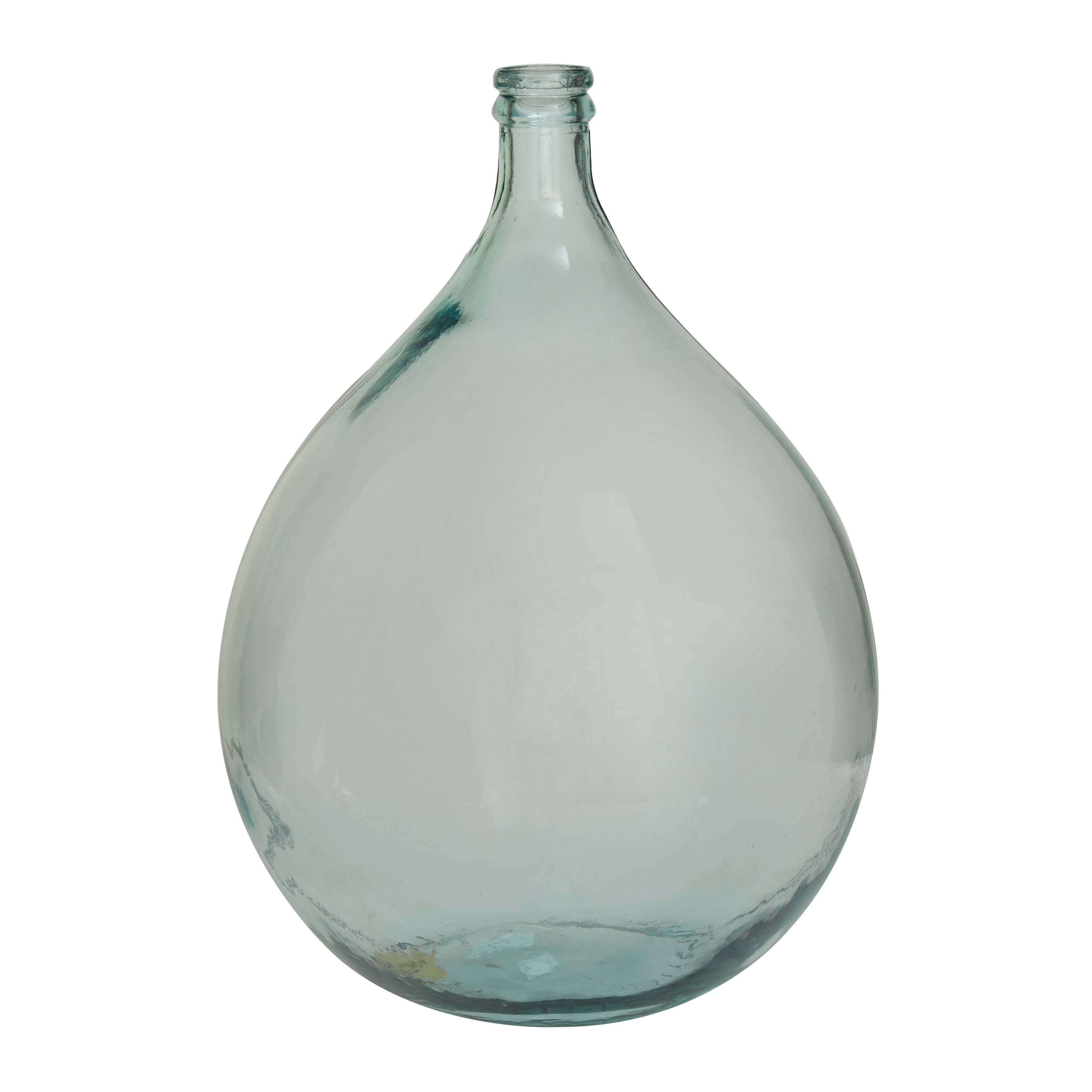 Recycled Glass Bottle Vase Collection Made in Spain - Multiple Sizes - Clear, Blue, Teal, Green