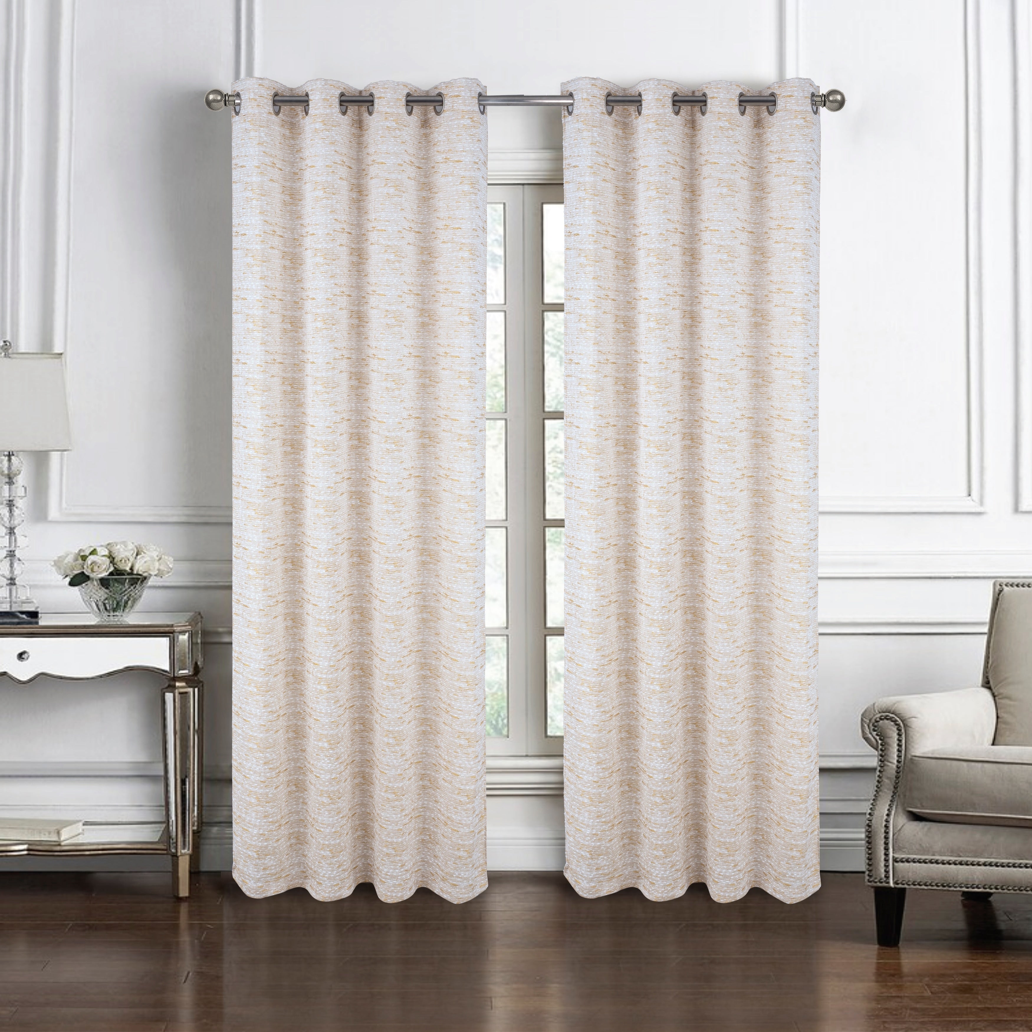 Roman Woven Textured Jacquard Window Curtain 90