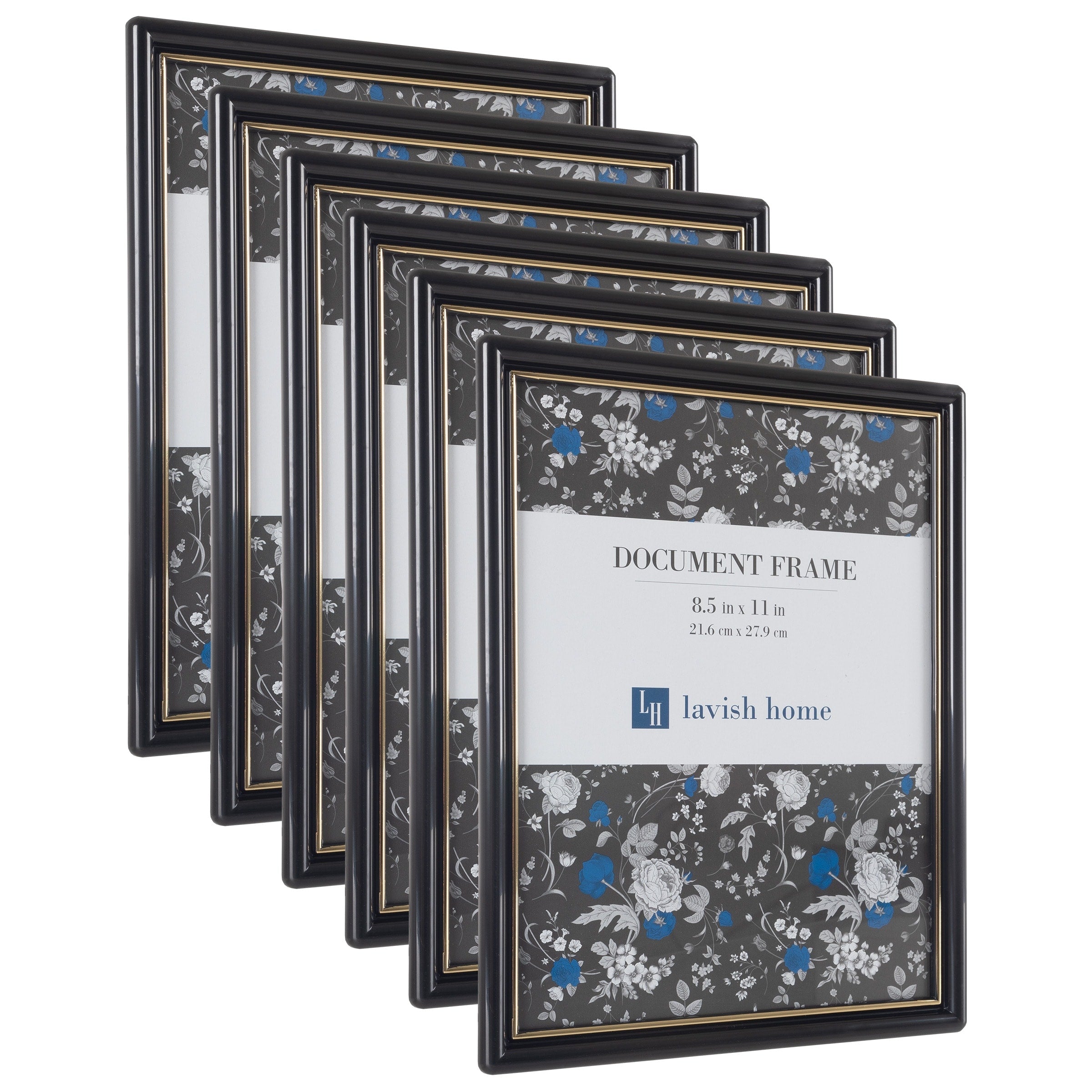 Lavish Home Set of Six 8.5x11 Picture Frames