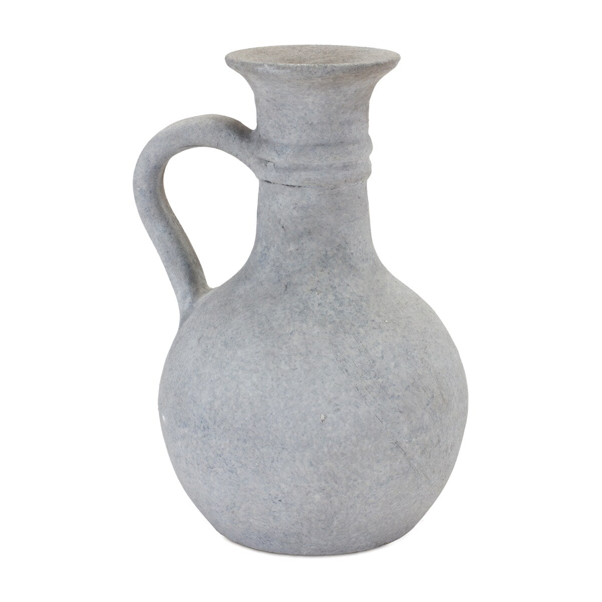 Grey Pitcher Vase 9H