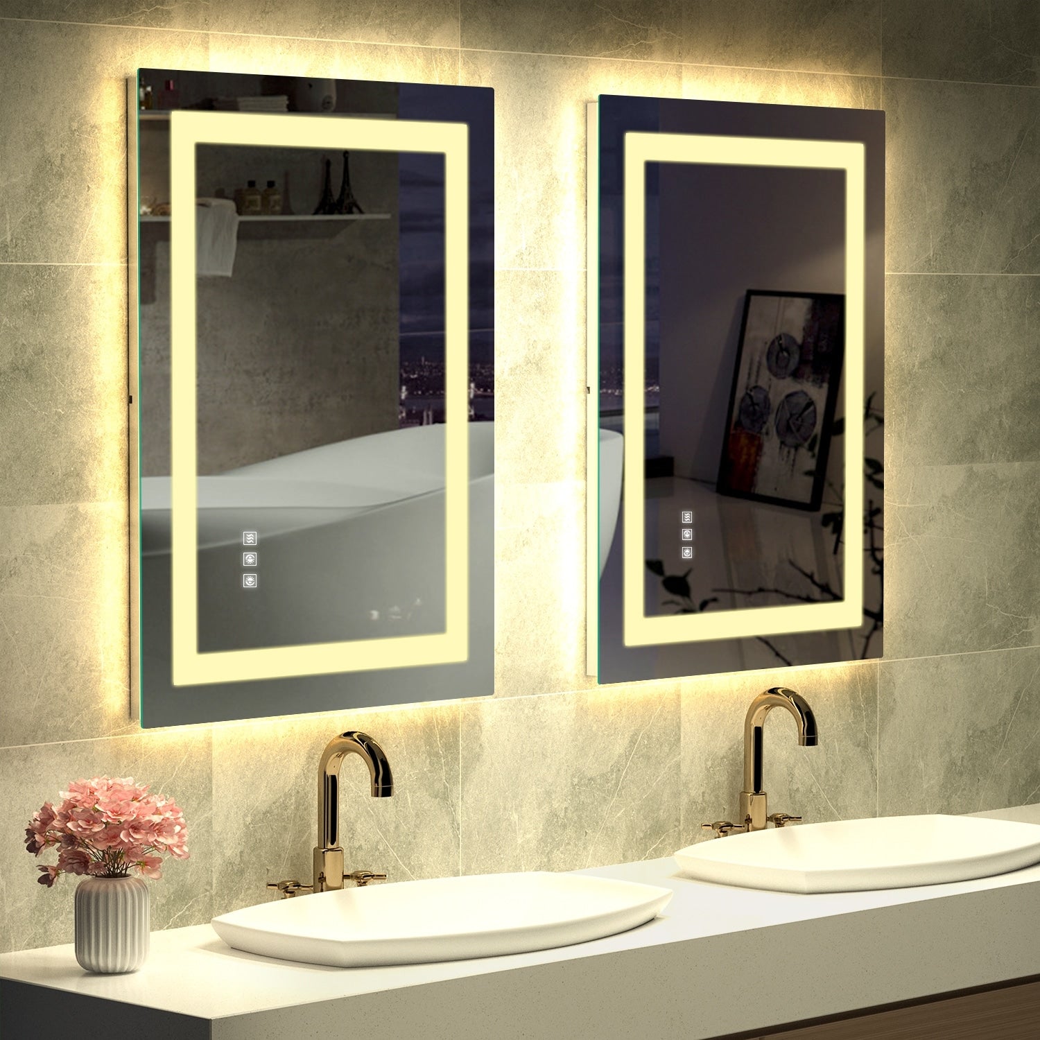 LED Mirror Backlit Front Lighted Bathroom Vanity Mirror