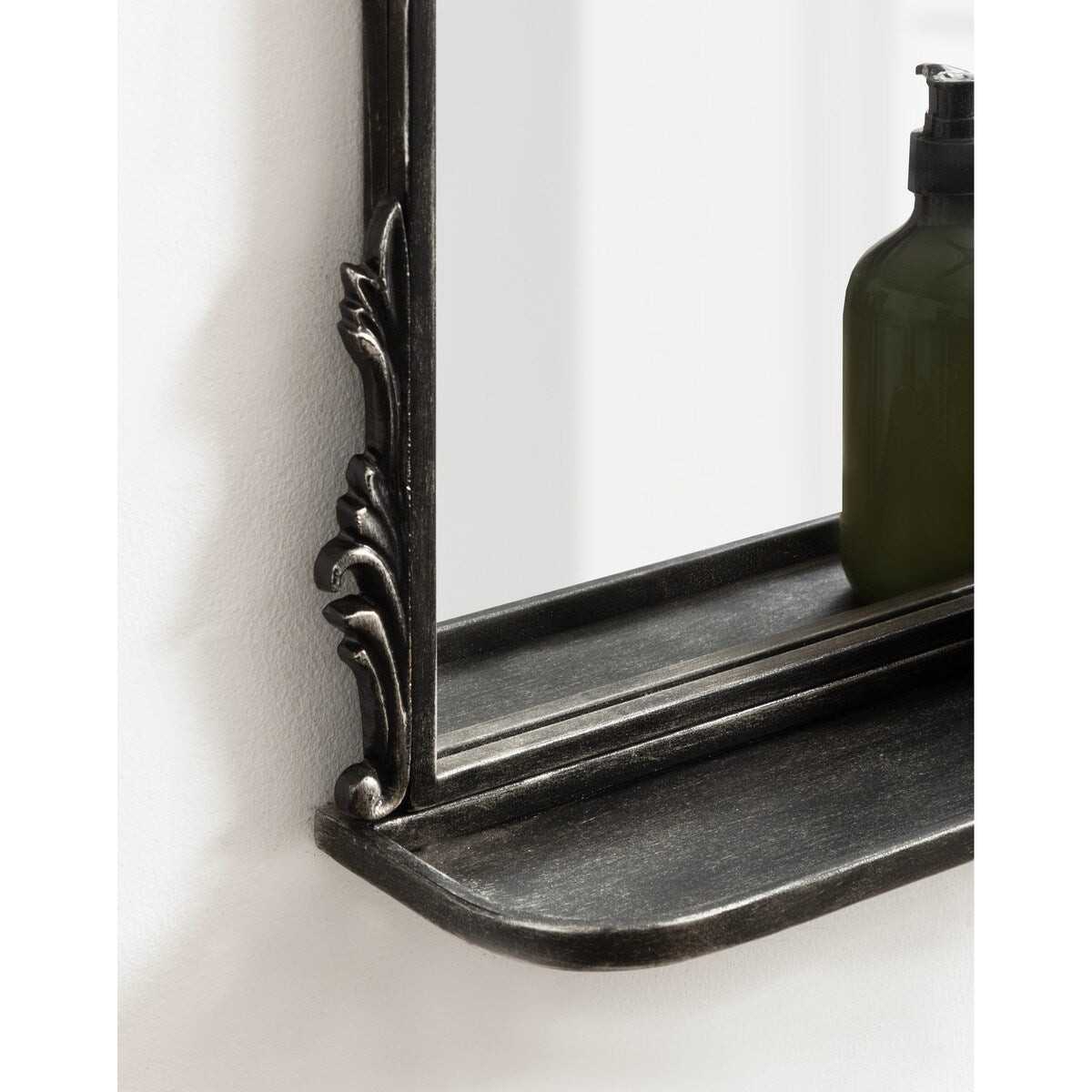 Kate and Laurel Myrcelle Arched Wall Mirror with Shelf