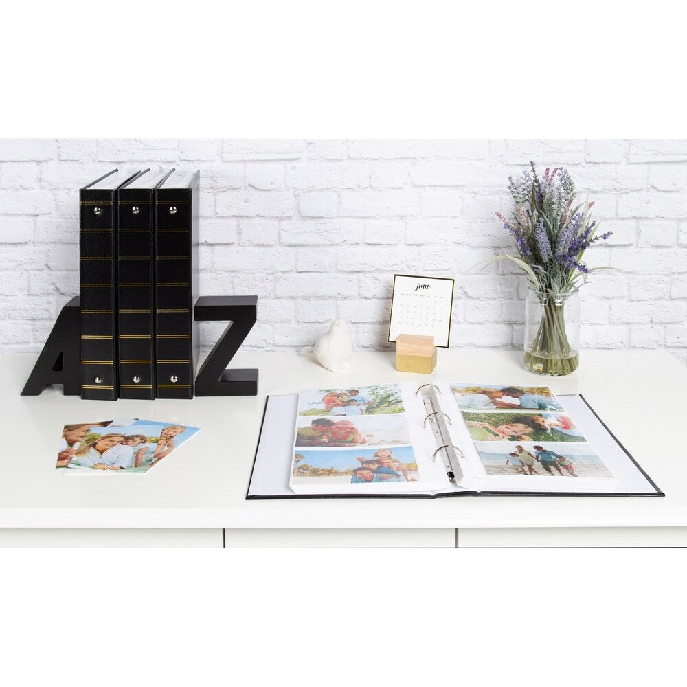 DesignOvation Traditional Photo Albums, Holds 300 4x6 Photos, Set of 4