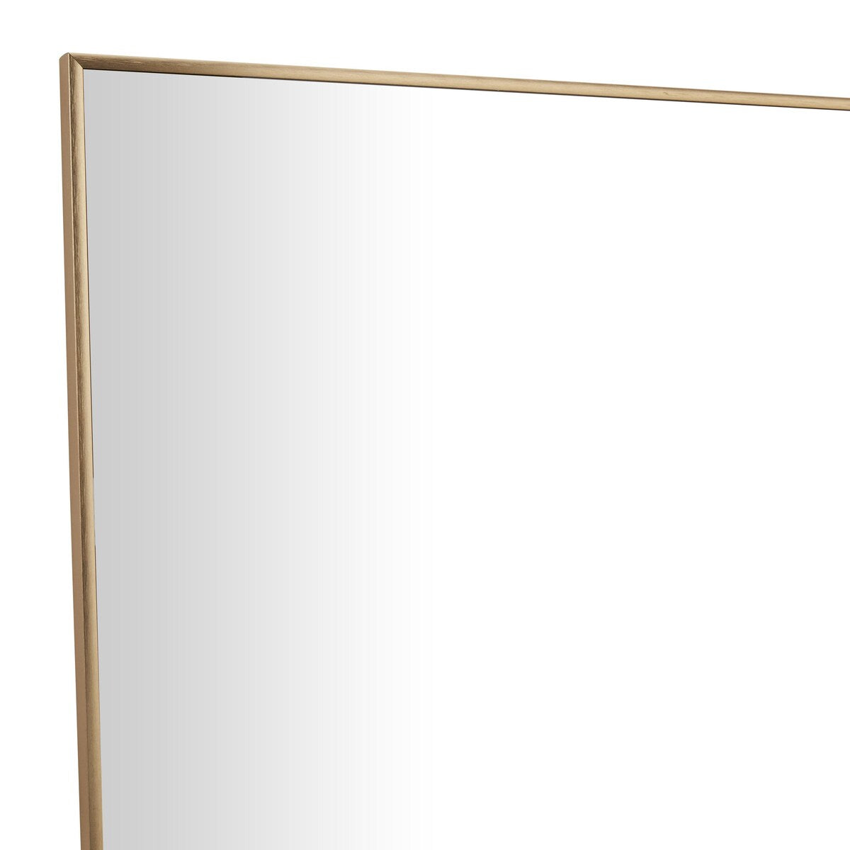 Metal Minimalistic Room Wall Mirror with Thin Frame - Gold - CosmoLiving by Cosmopolitan