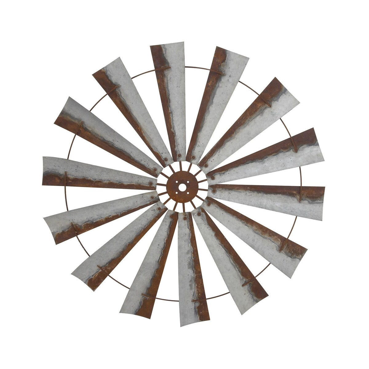 Metal Windmill Indoor Outdoor Home Wall Decor - Roche River Decor