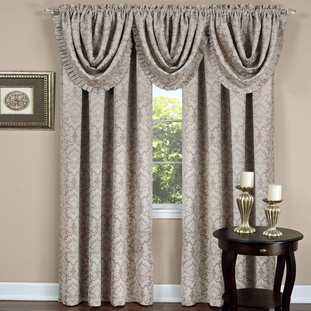 Achim Sutton Window Curtain Waterfall Valance - 48x36