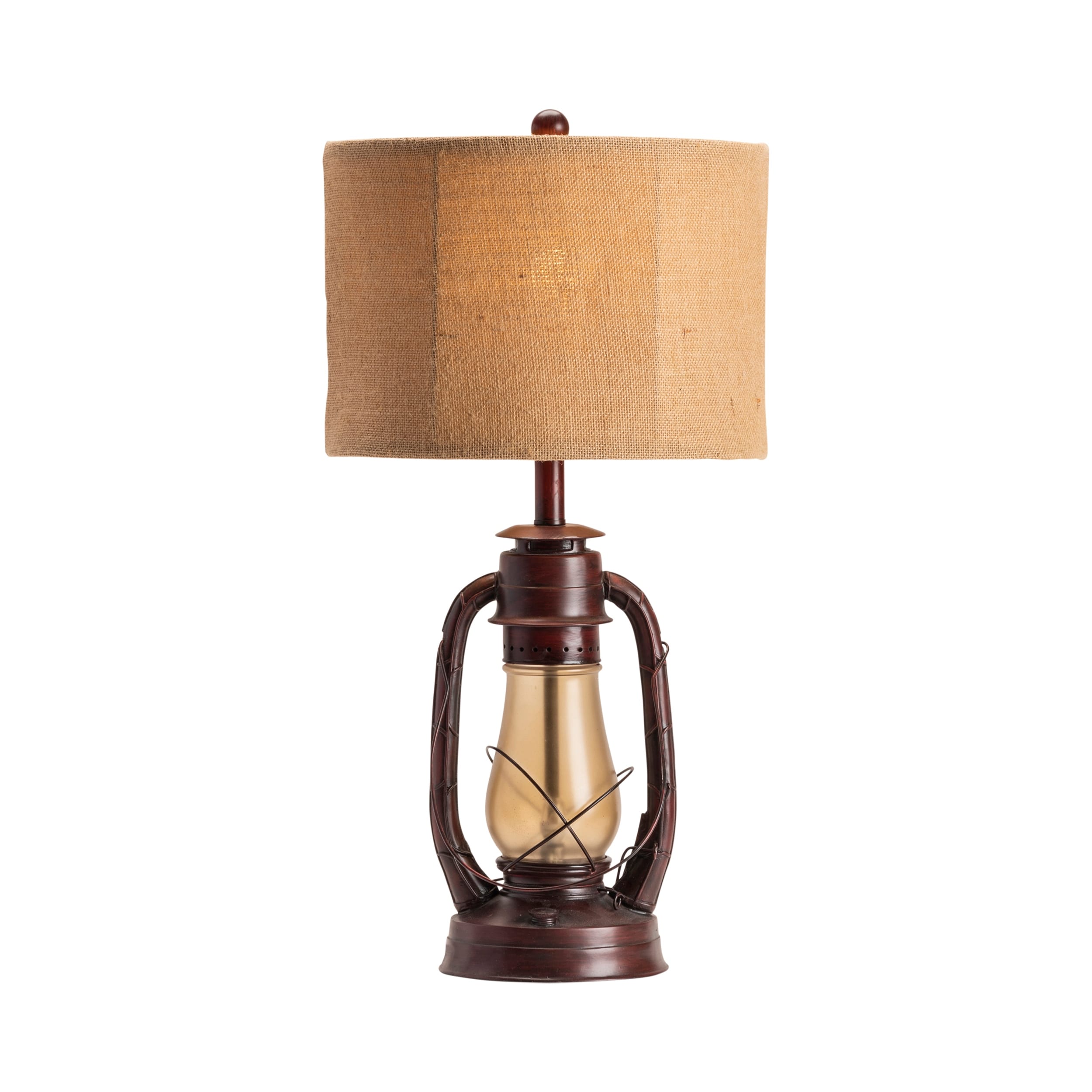 Lauren Rustic Red 28-inch Table Lamp - 14x14x28